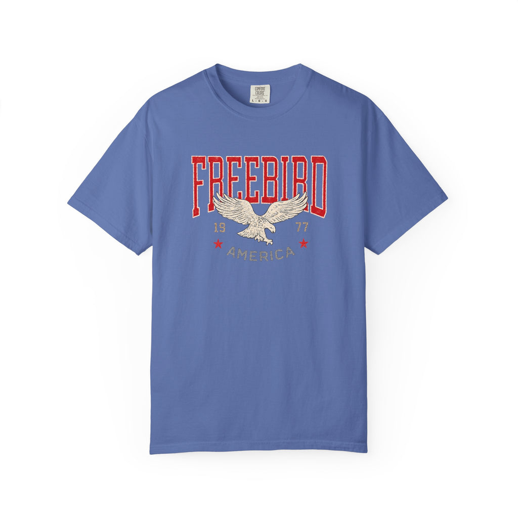 Firecracker Script T-Shirt — Bold Handwritten 4th of July Patriotic Tee