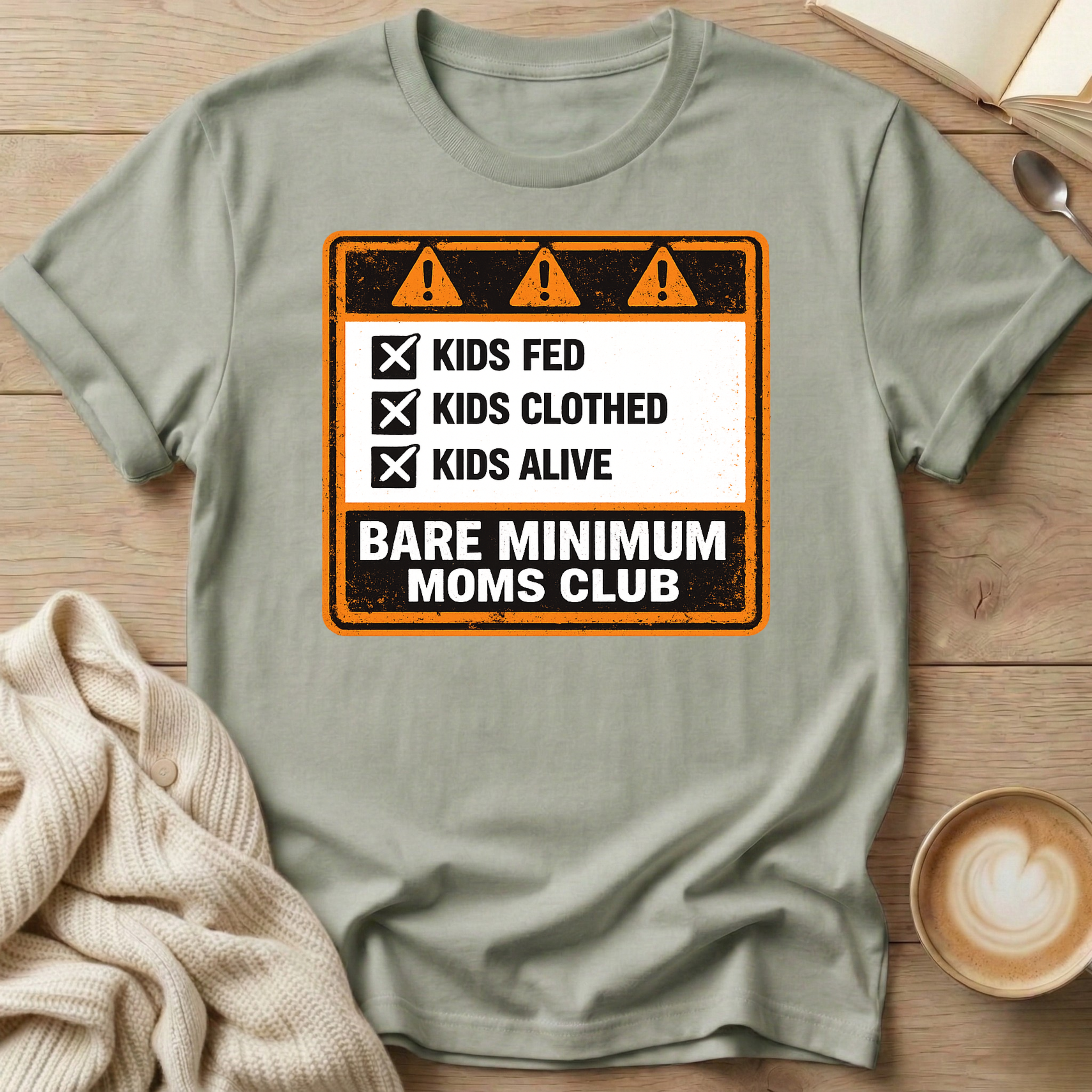 Kids Alive Bare Minimum Moms Club T-Shirt
