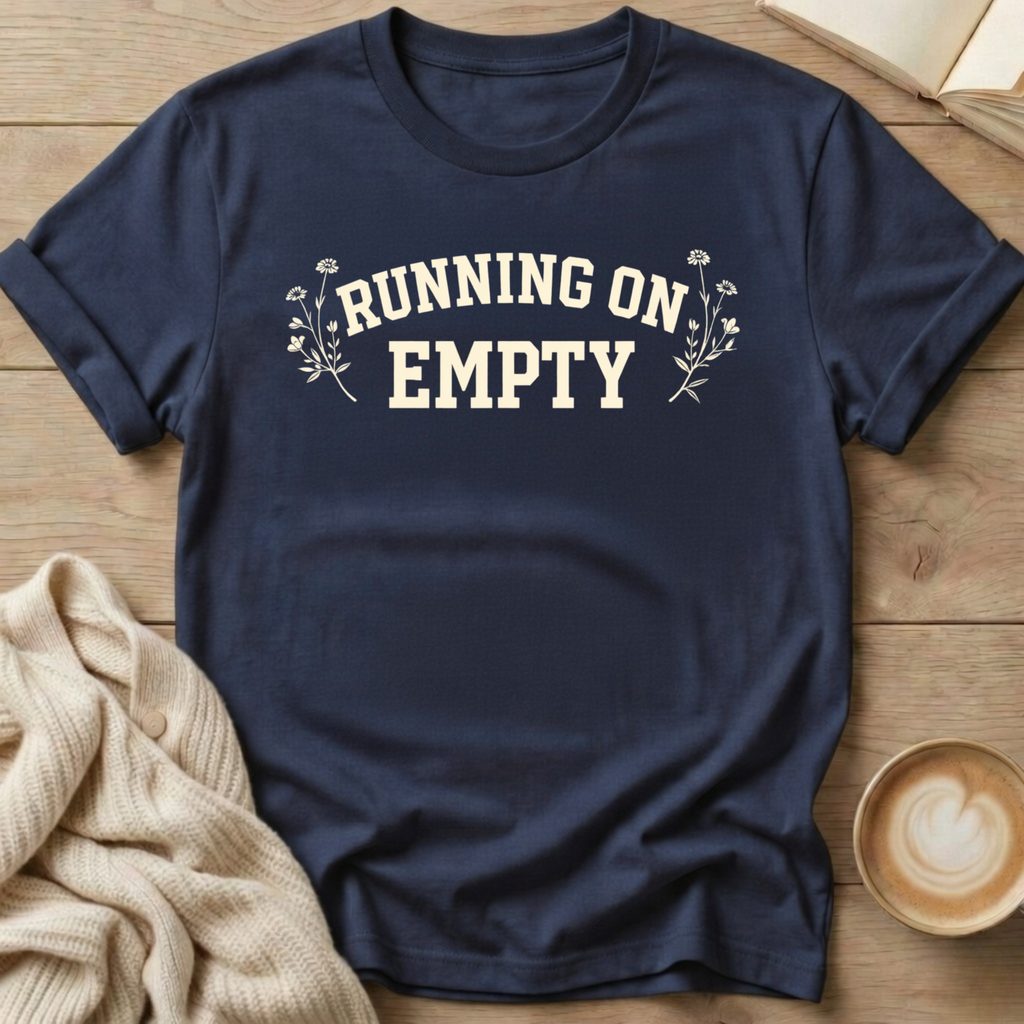 Running On Empty Botanical T-Shirt