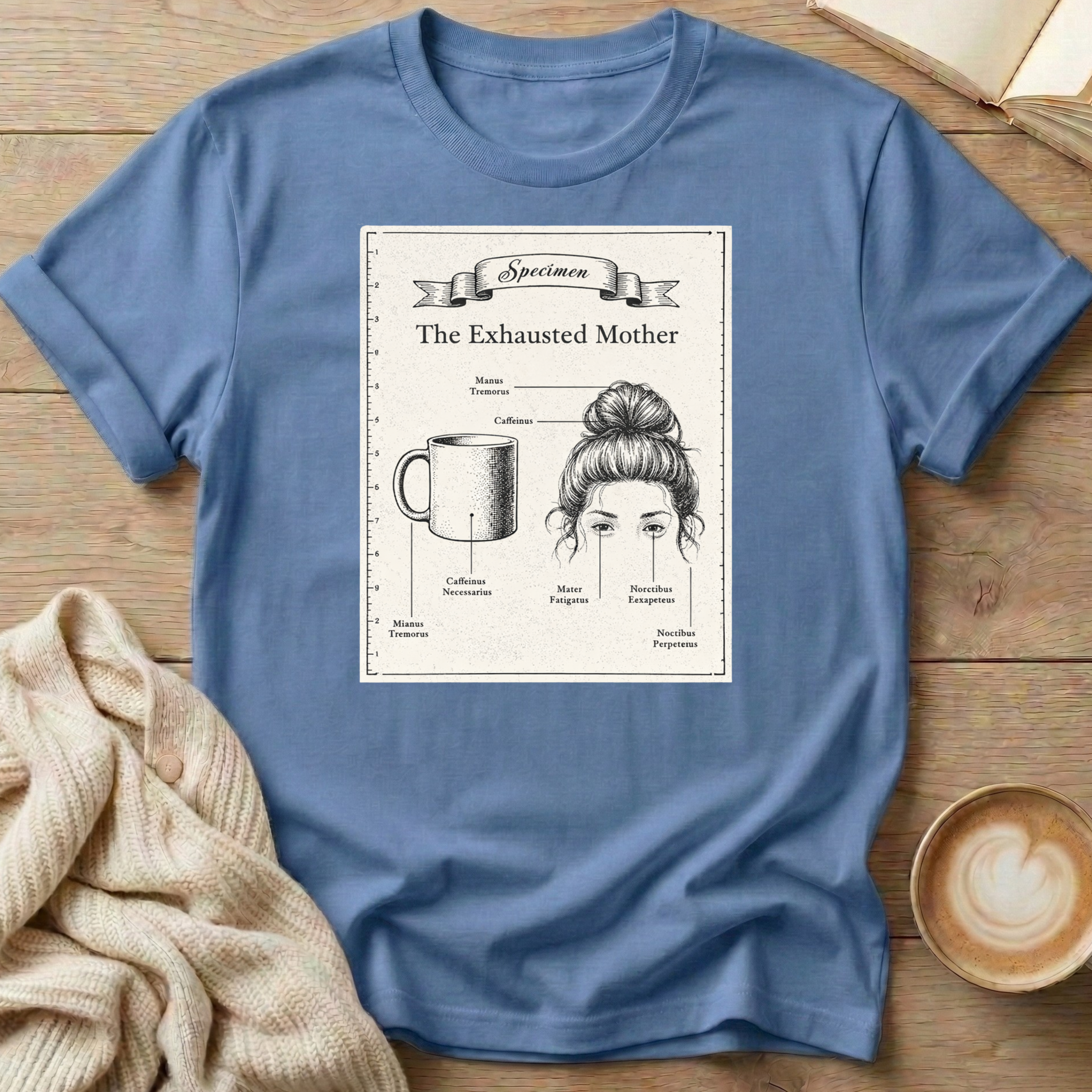 Exhausted Mother Diagram T-Shirt
