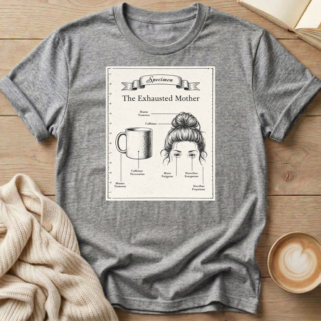 Exhausted Mother Diagram T-Shirt
