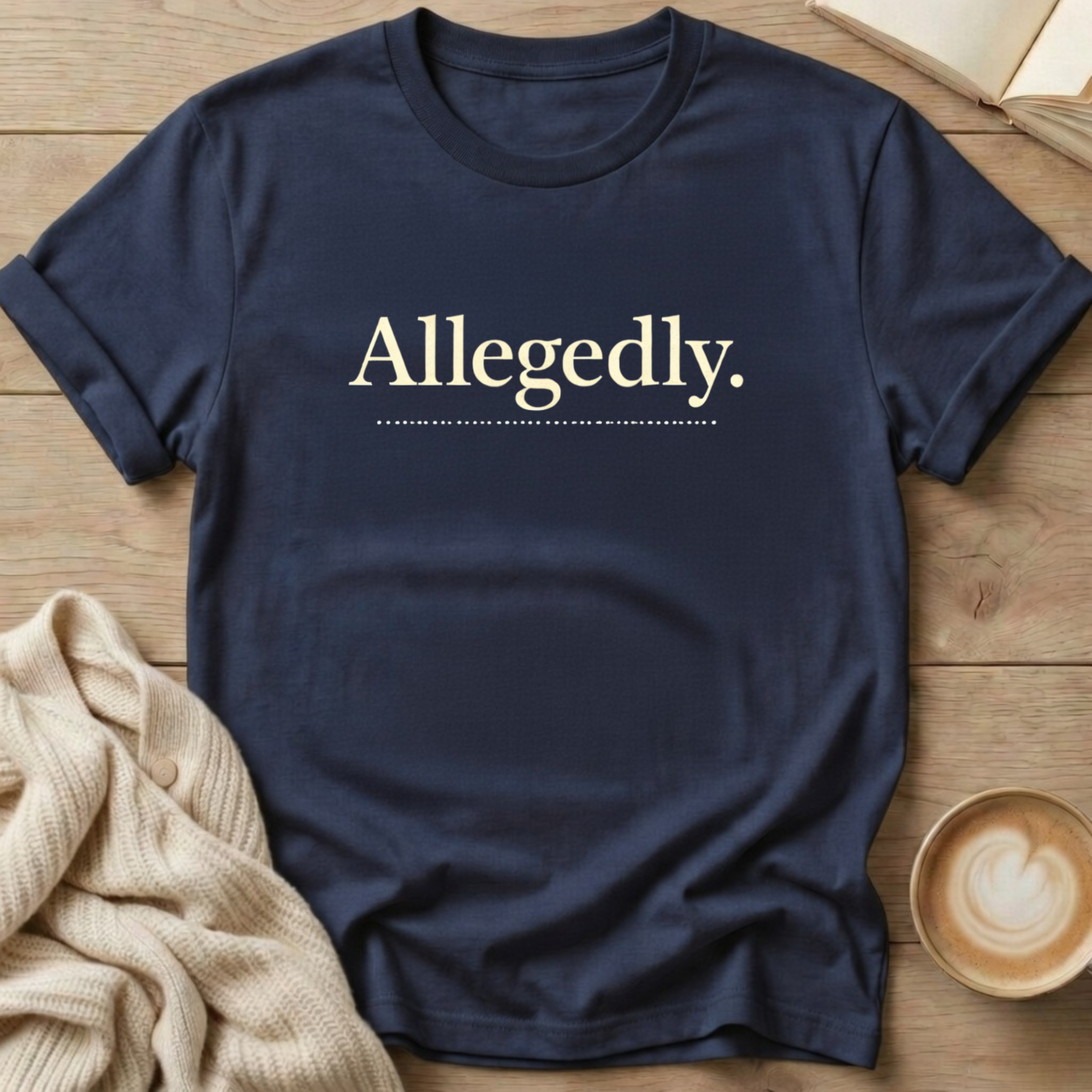 Allegedly T-Shirt — Funny Sarcastic Quote Tee