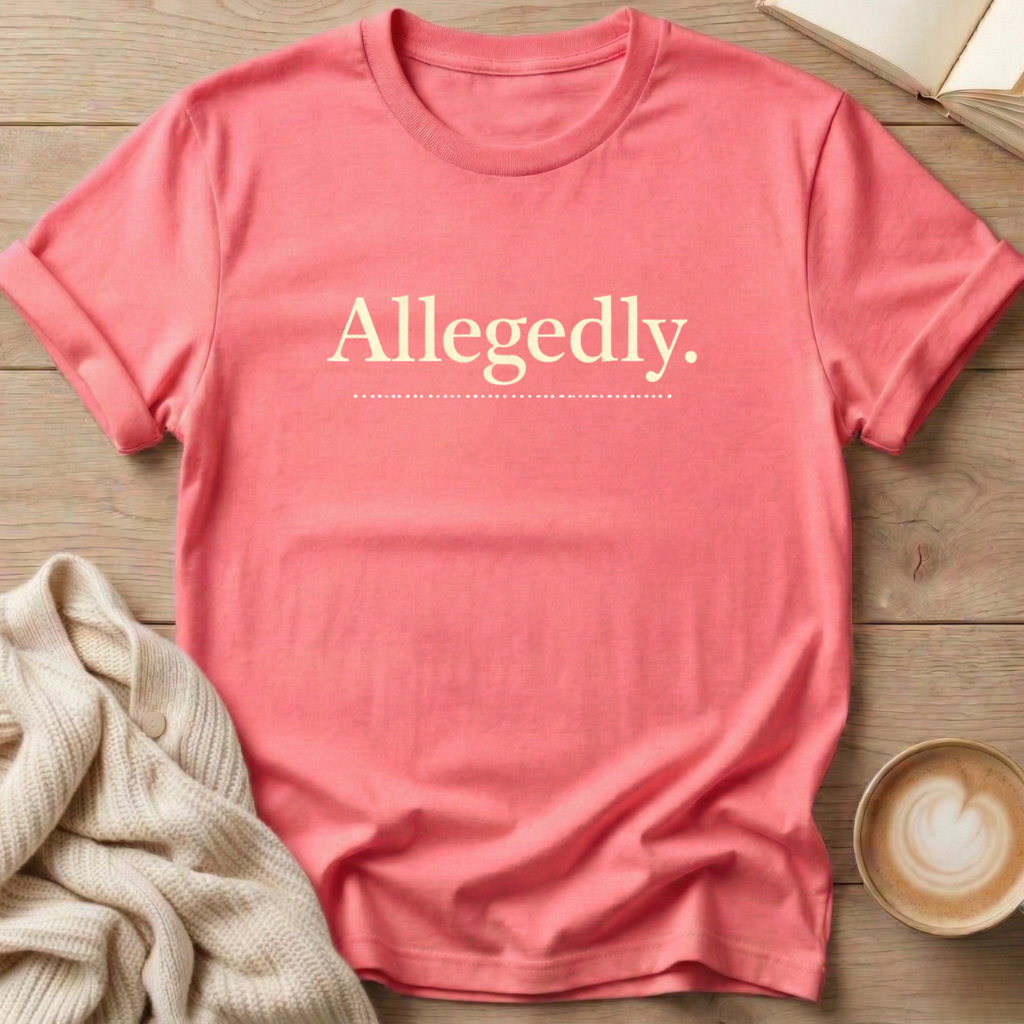 Allegedly T-Shirt — Funny Sarcastic Quote Tee