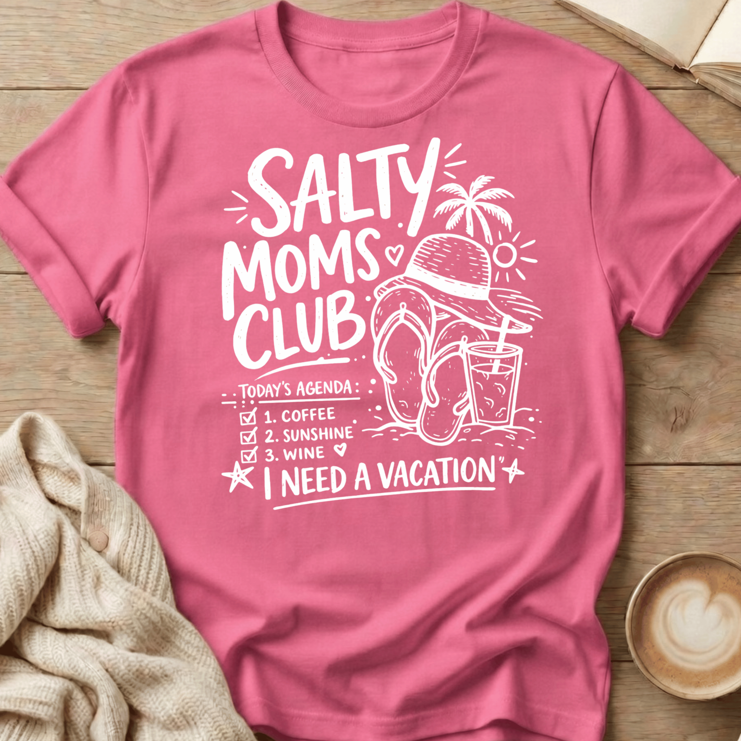 Salty Moms Flip Flop T-Shirt