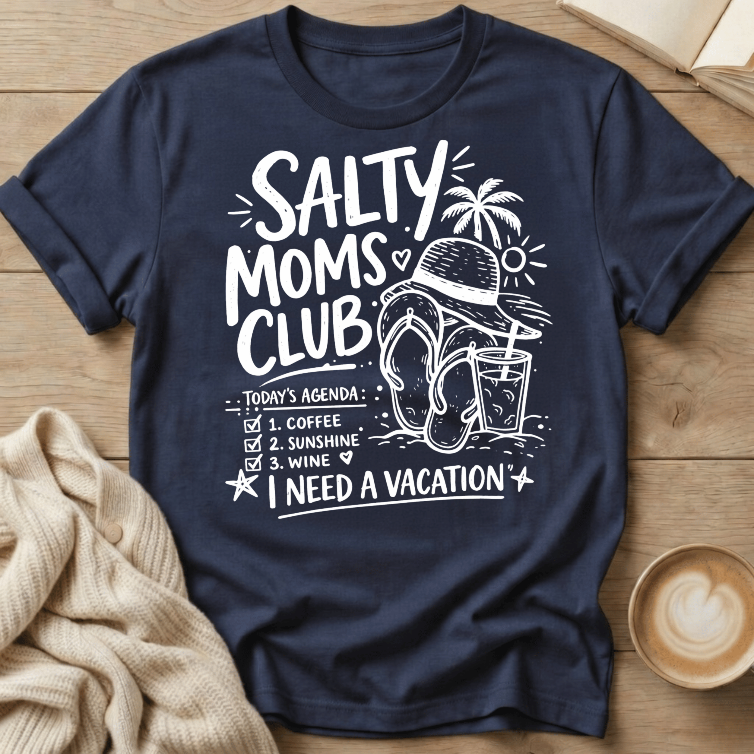 Salty Moms Flip Flop T-Shirt