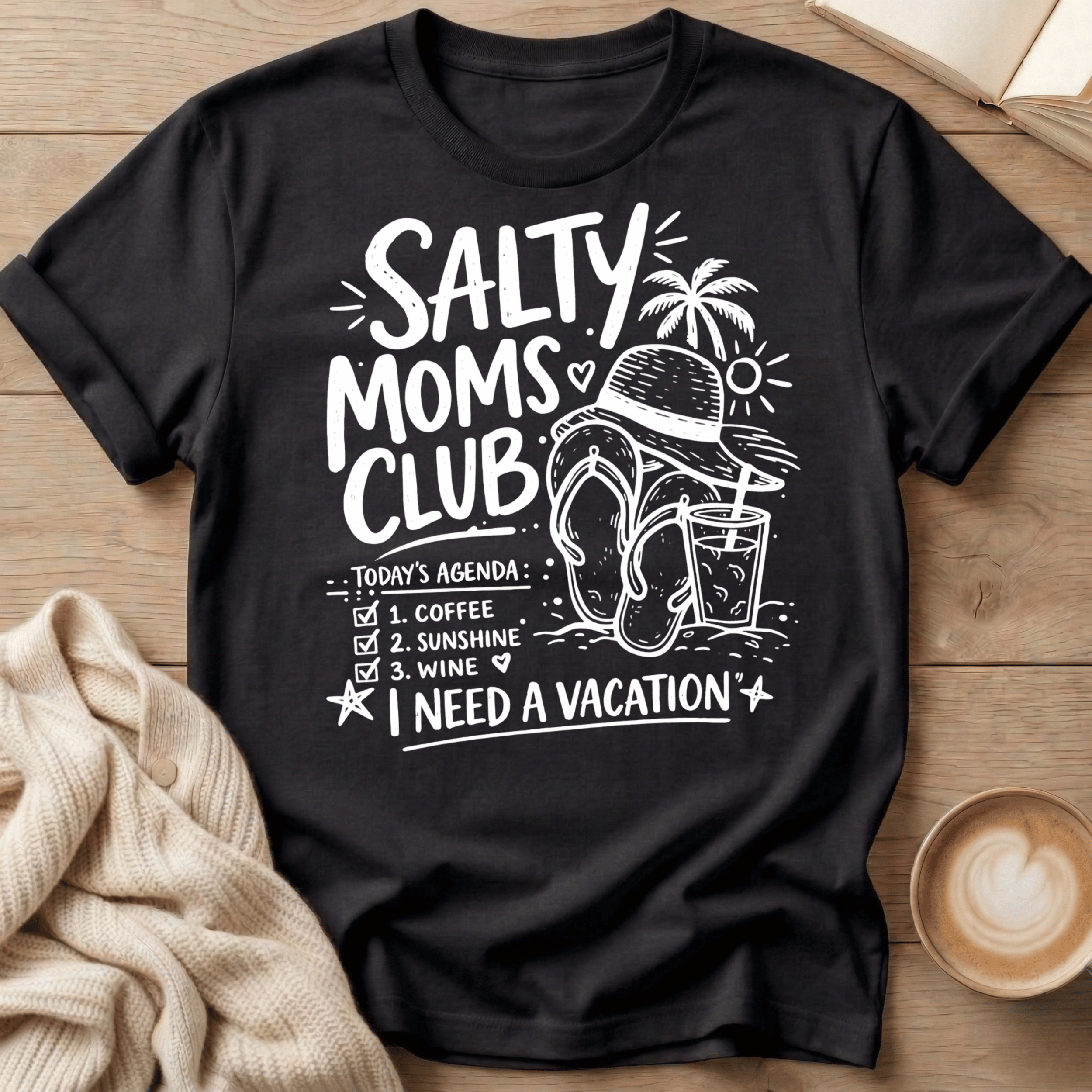 Salty Moms Flip Flop T-Shirt