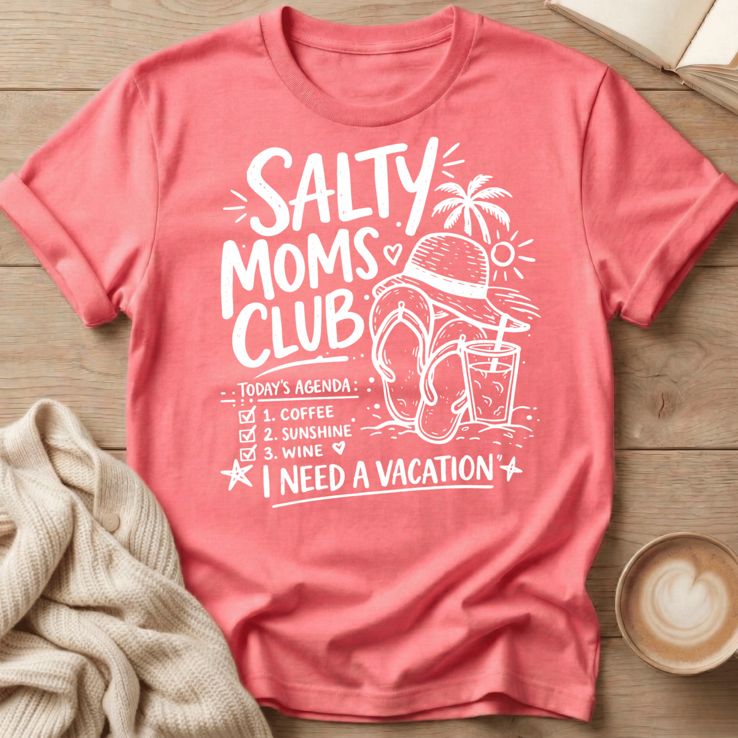 Salty Moms Flip Flop T-Shirt
