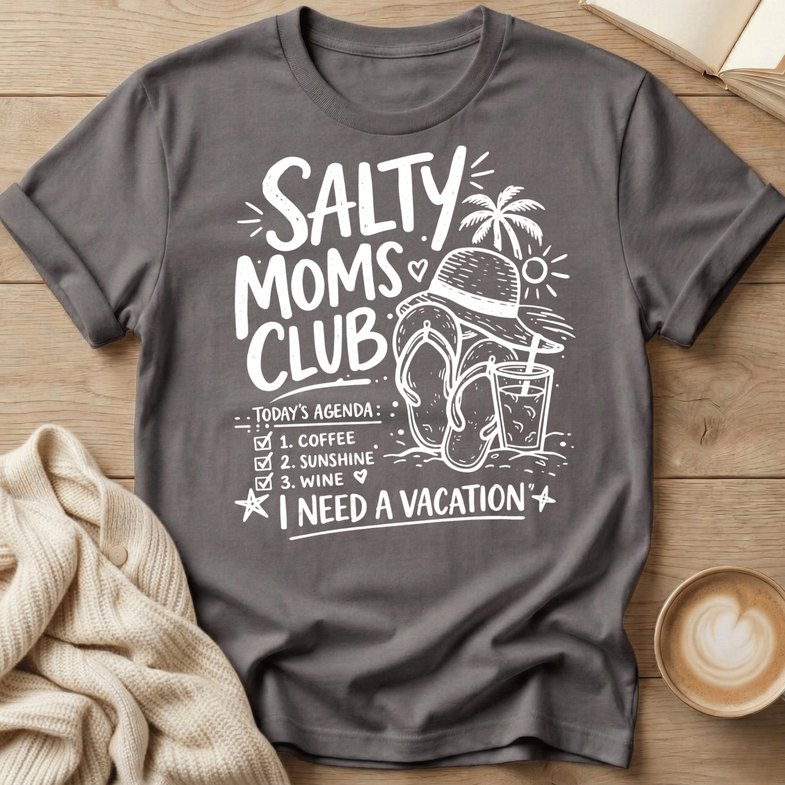 Salty Moms Flip Flop T-Shirt