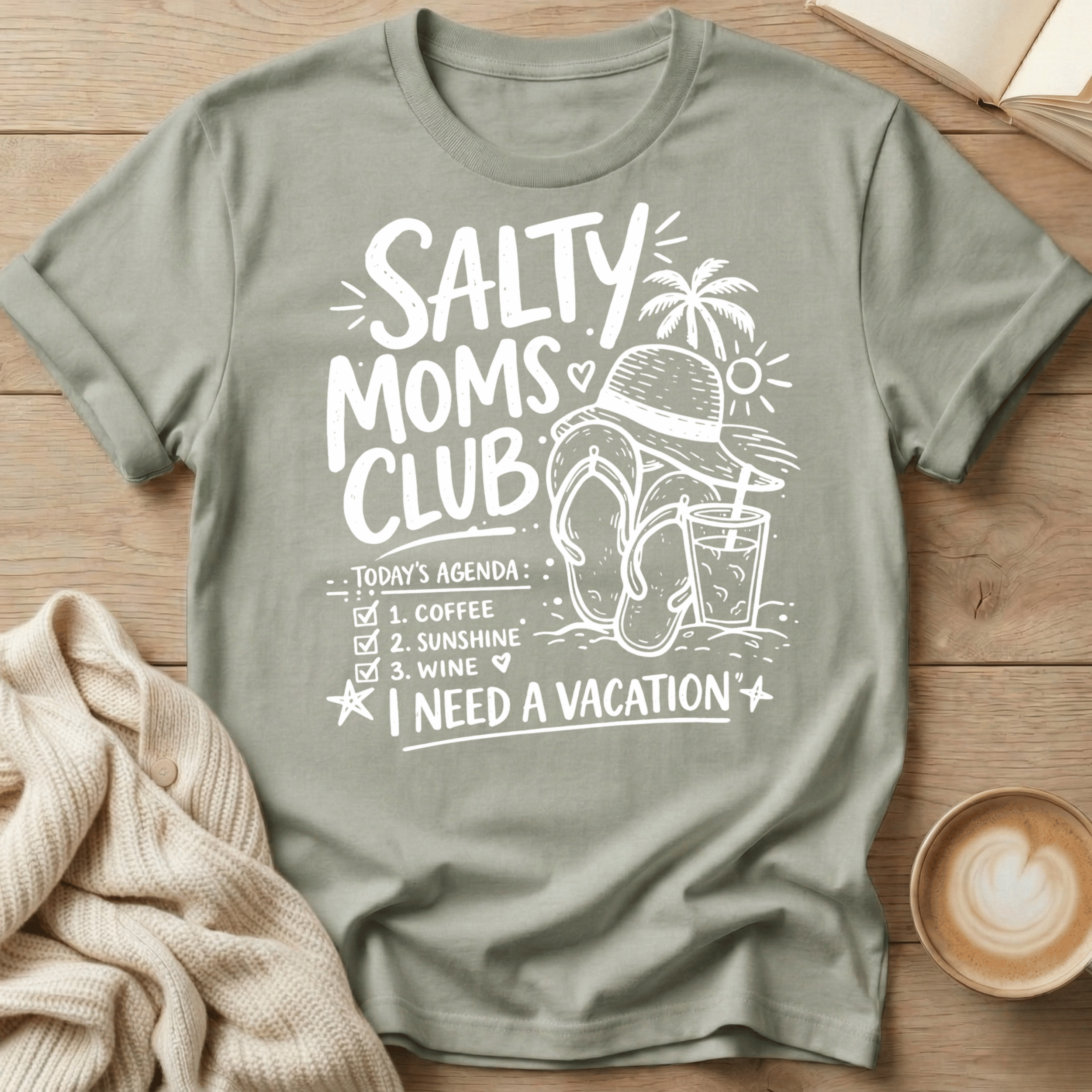 Salty Moms Flip Flop T-Shirt