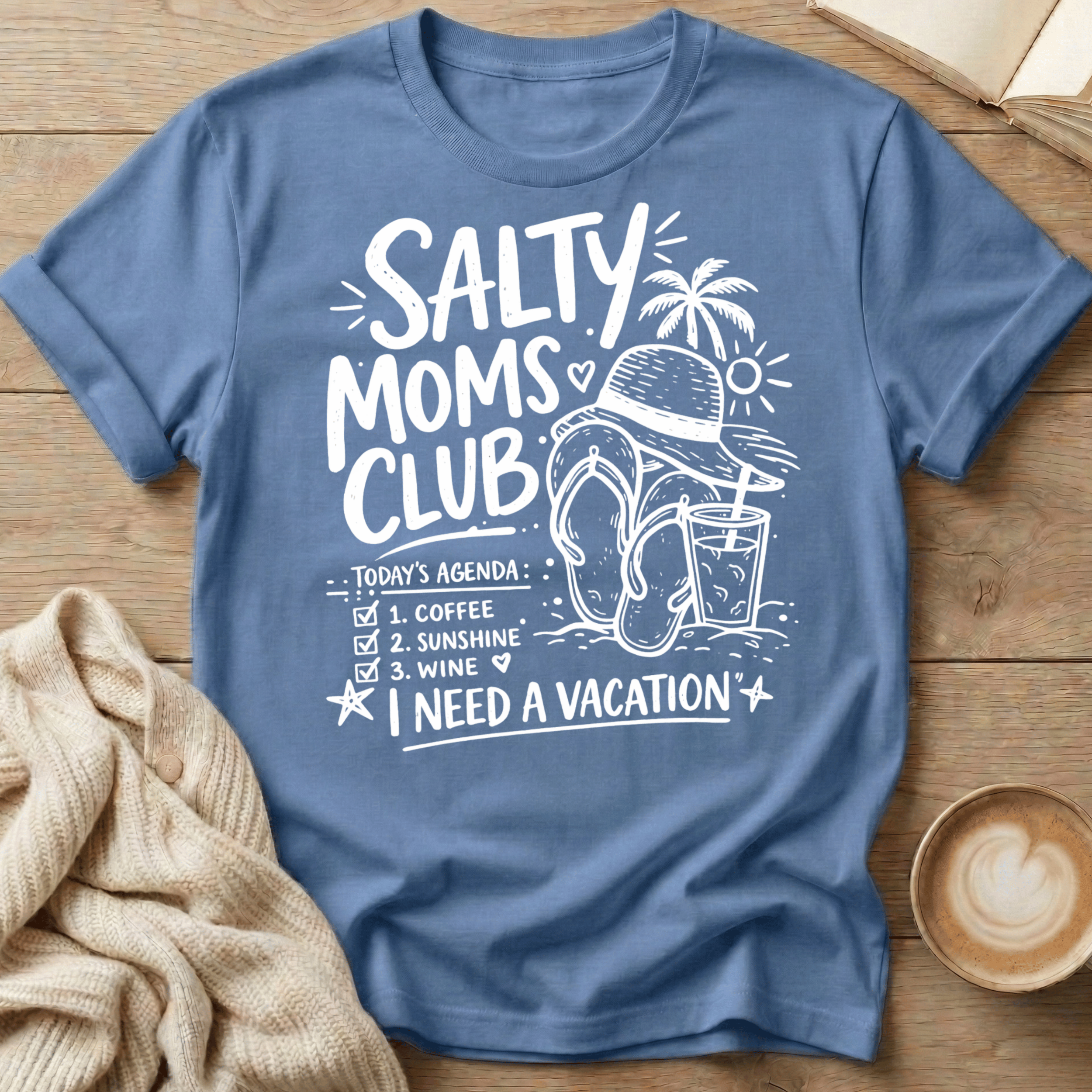 Salty Moms Flip Flop T-Shirt