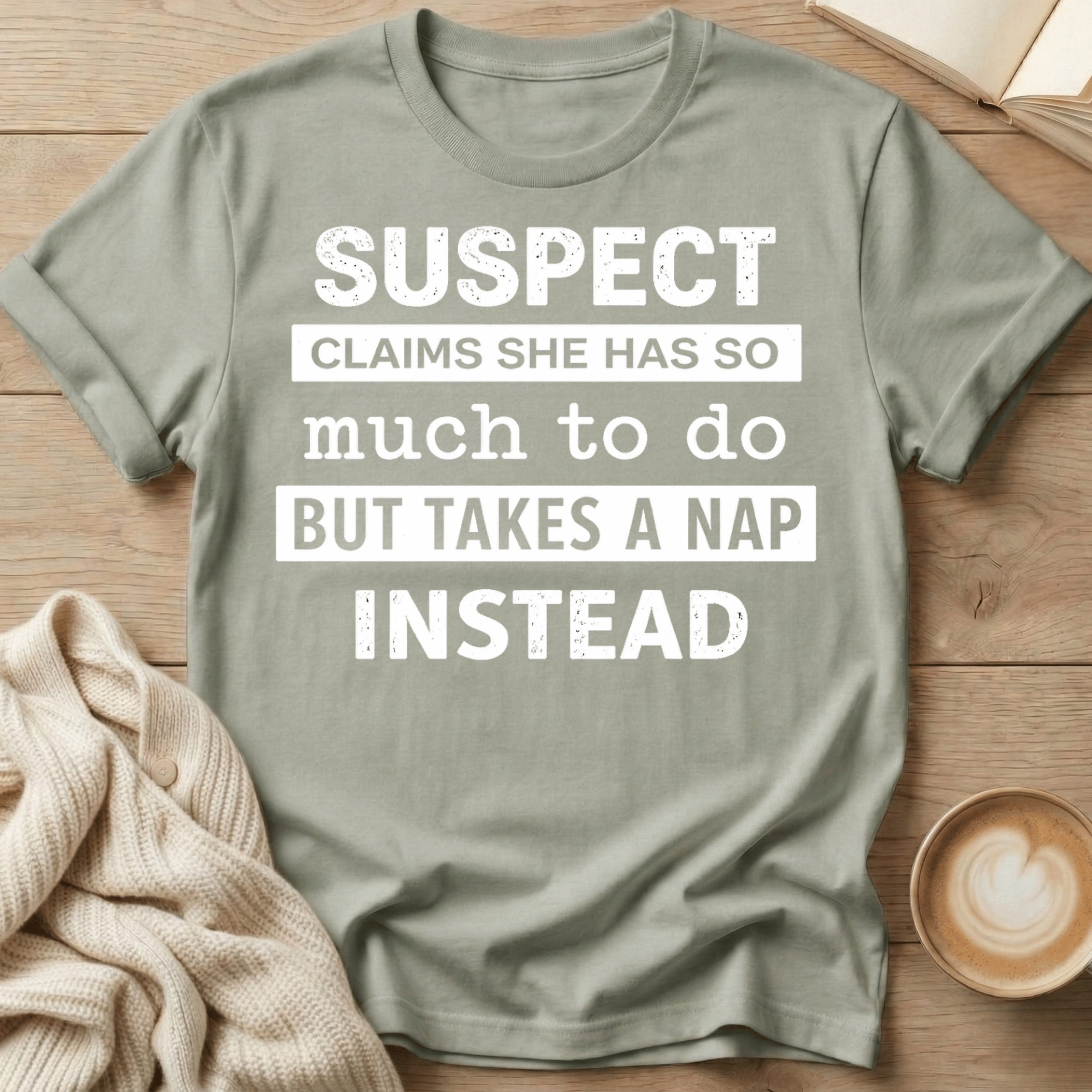Suspect Claims She Has So Much to Do But Takes a Nap Instead