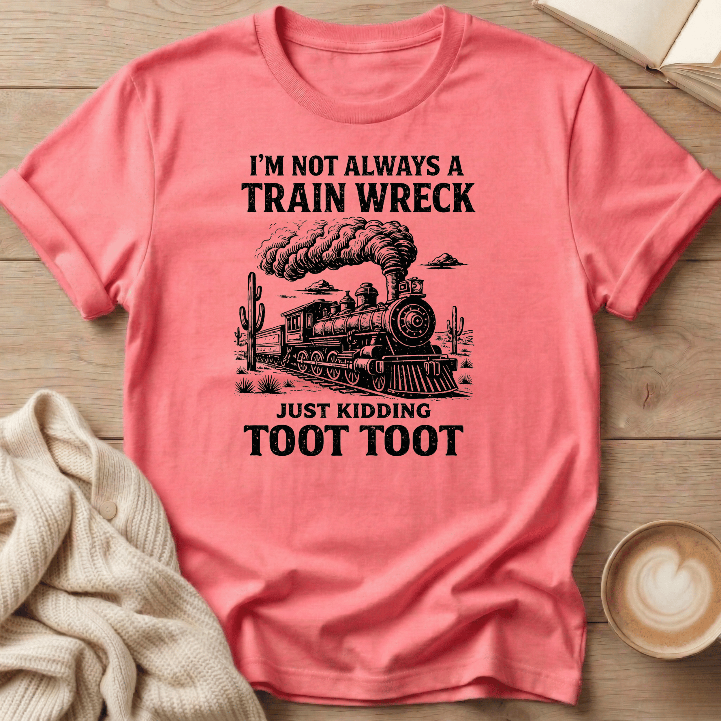 I'm not a Train Wreck - Just kidding - T-Shirt