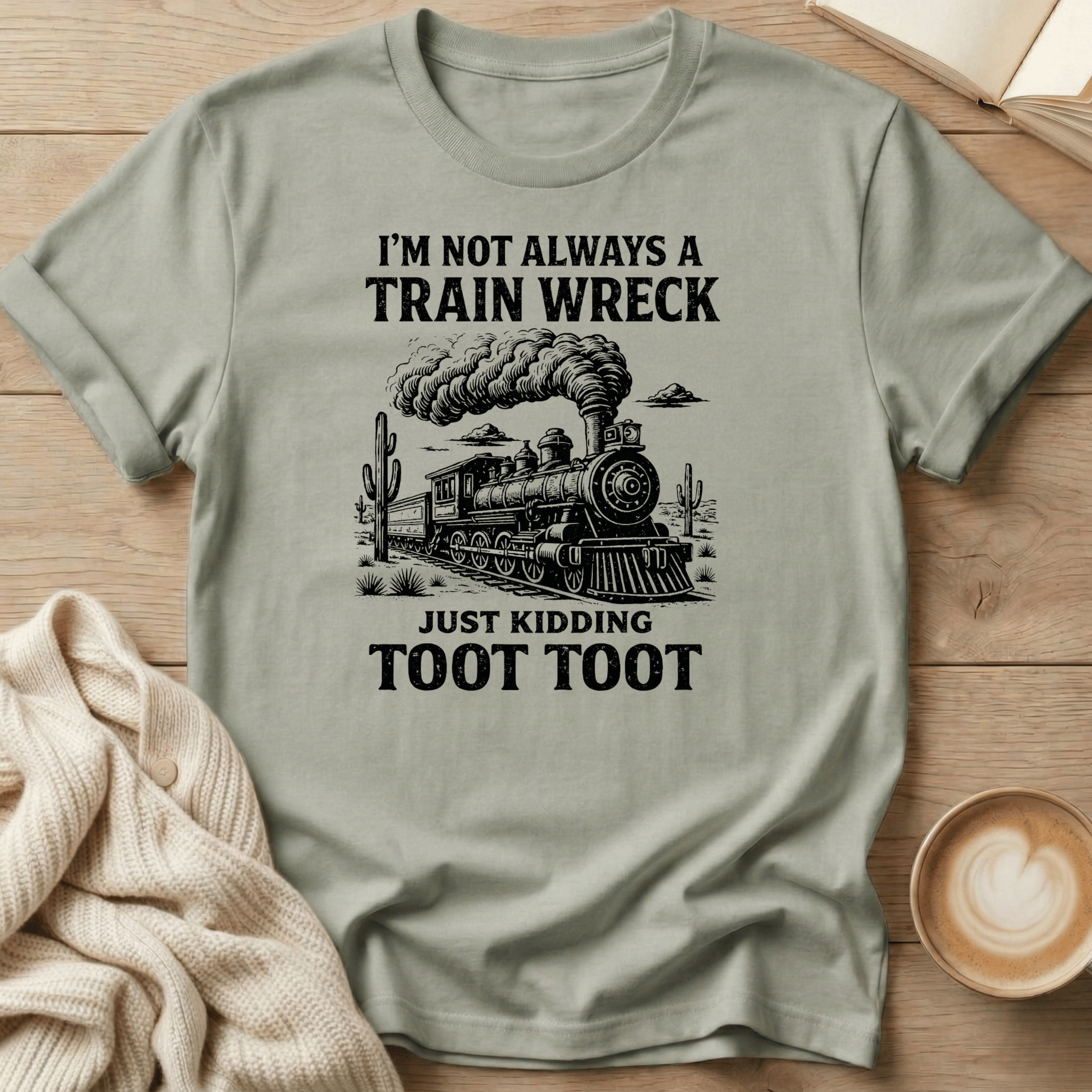 I'm not a Train Wreck - Just kidding - T-Shirt