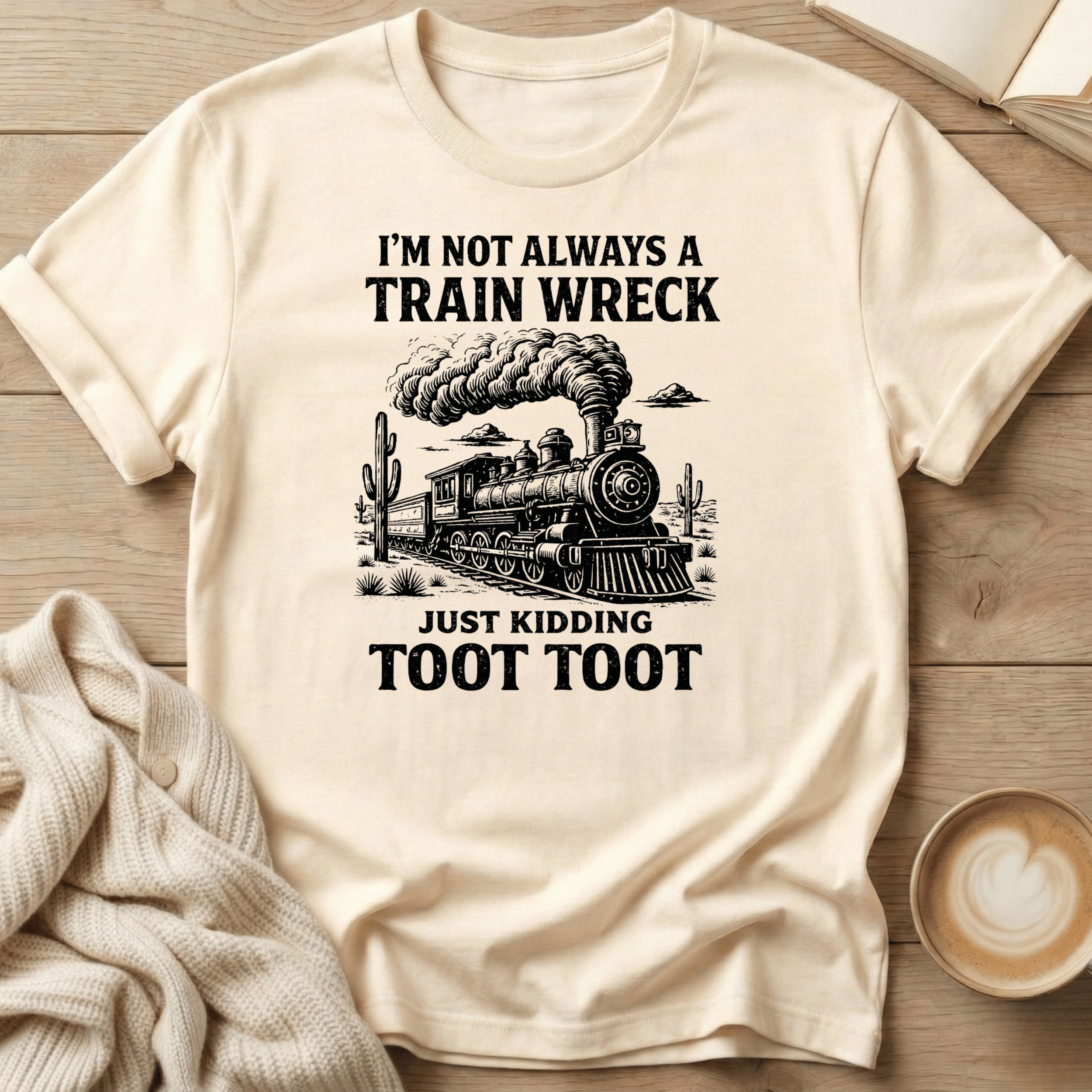 I'm not a Train Wreck - Just kidding - T-Shirt