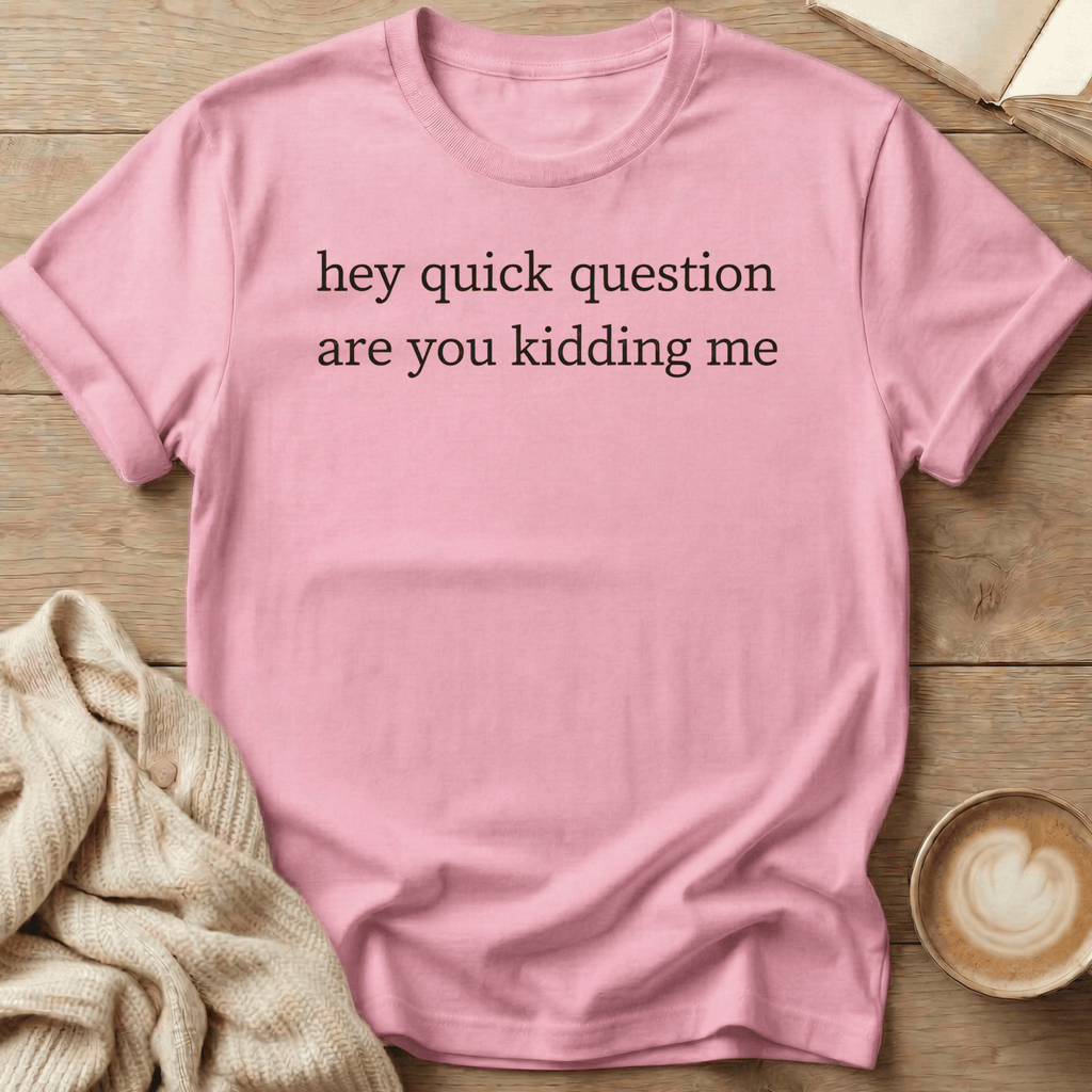 Hey Quick Question Are You Kidding Me T-Shirt