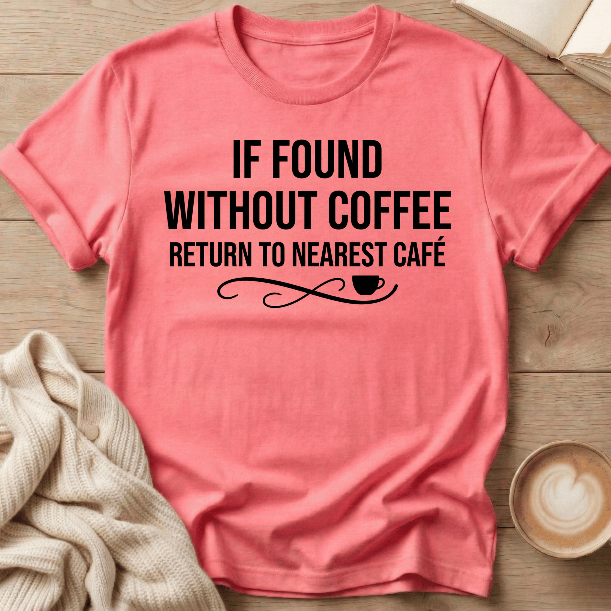 If Found Without Coffee Return to Nearest Café T-Shirt