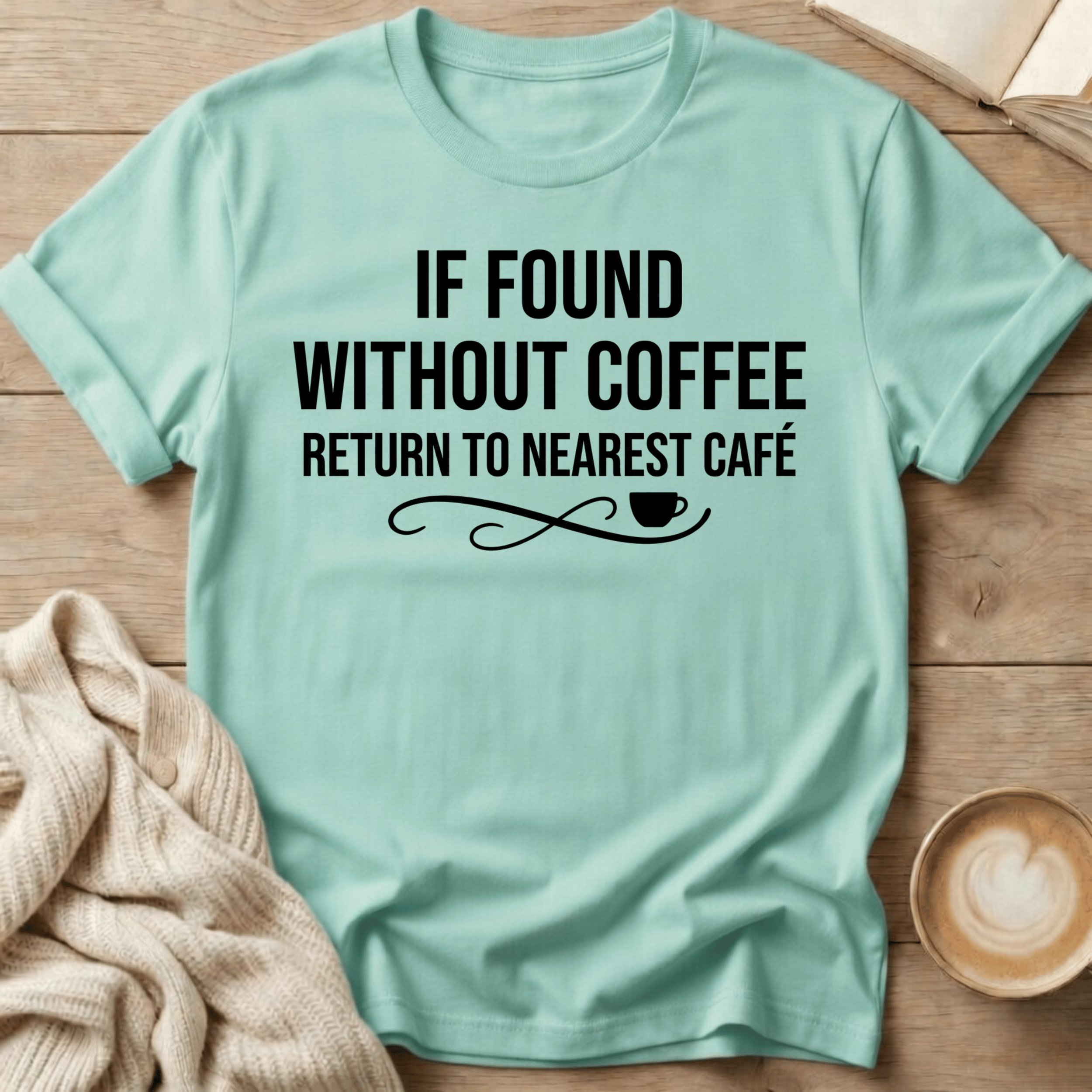 If Found Without Coffee Return to Nearest Café T-Shirt