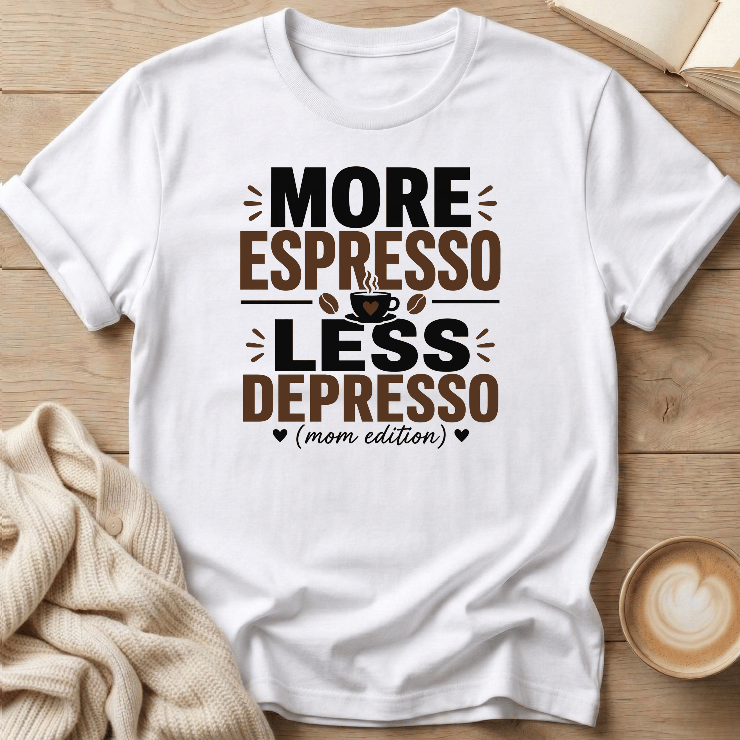 More Espresso Less Depresso - Mom Edition T-Shirt