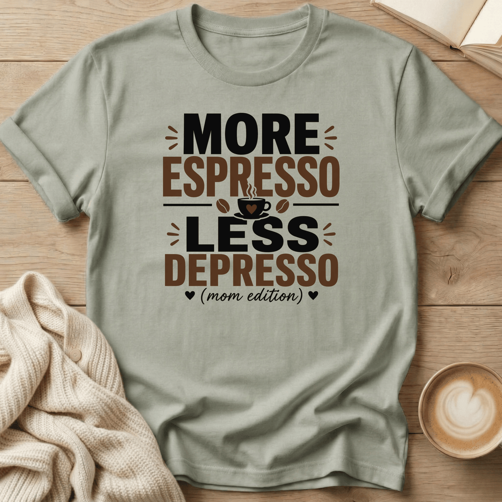 More Espresso Less Depresso - Mom Edition T-Shirt
