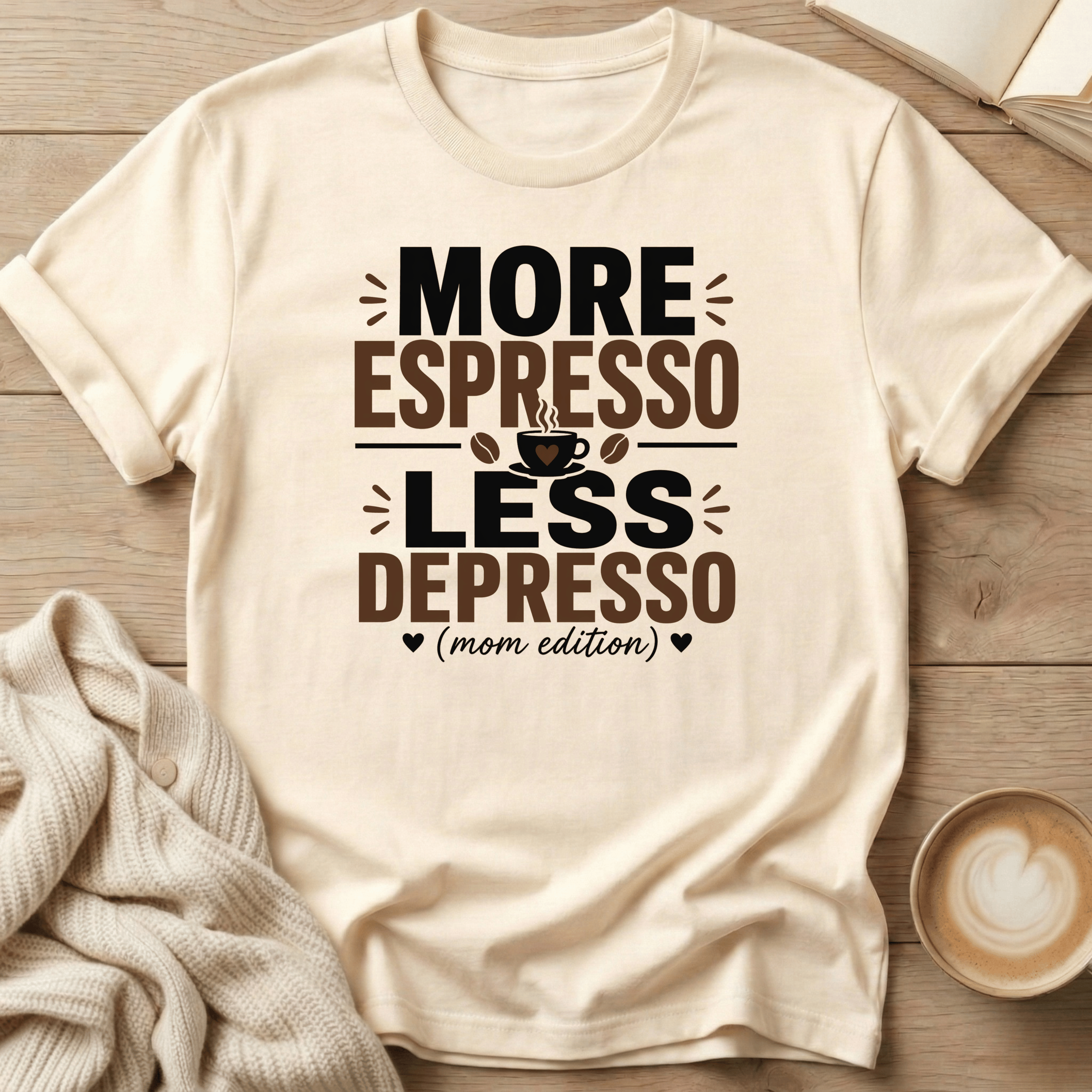 More Espresso Less Depresso - Mom Edition T-Shirt