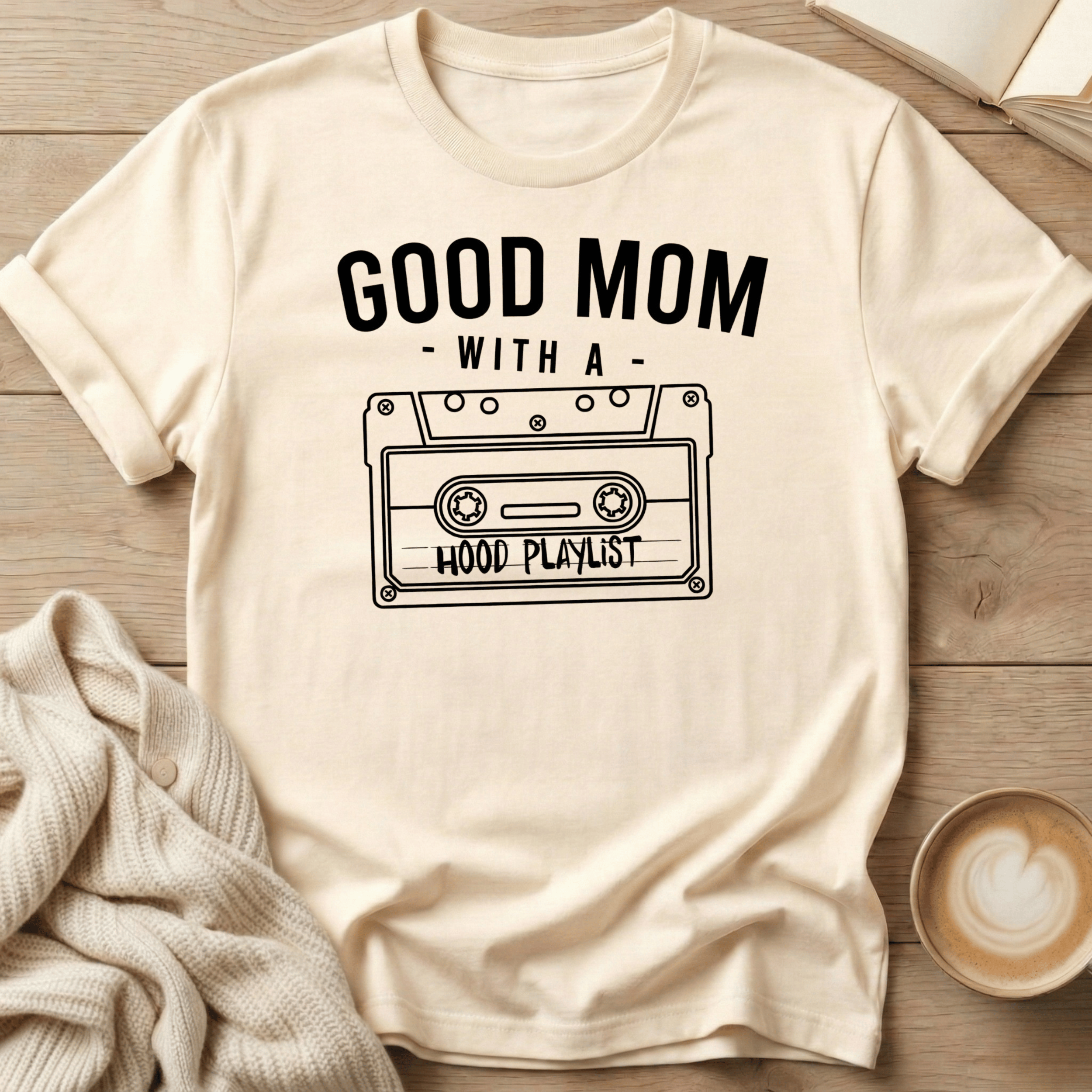 Good Mom with a Hood Playlist - T-Shirt