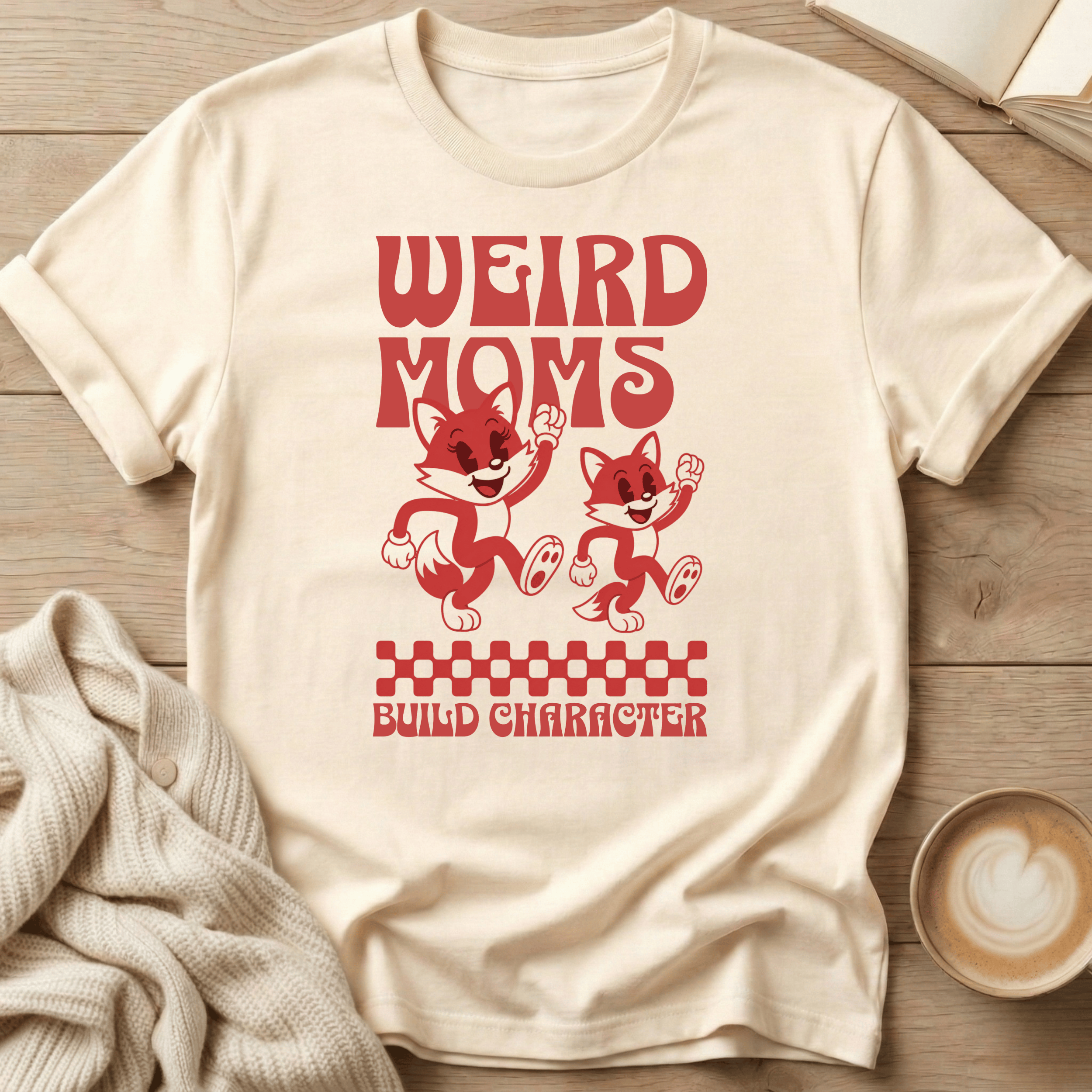 Weird Moms Build Character - T-Shirt