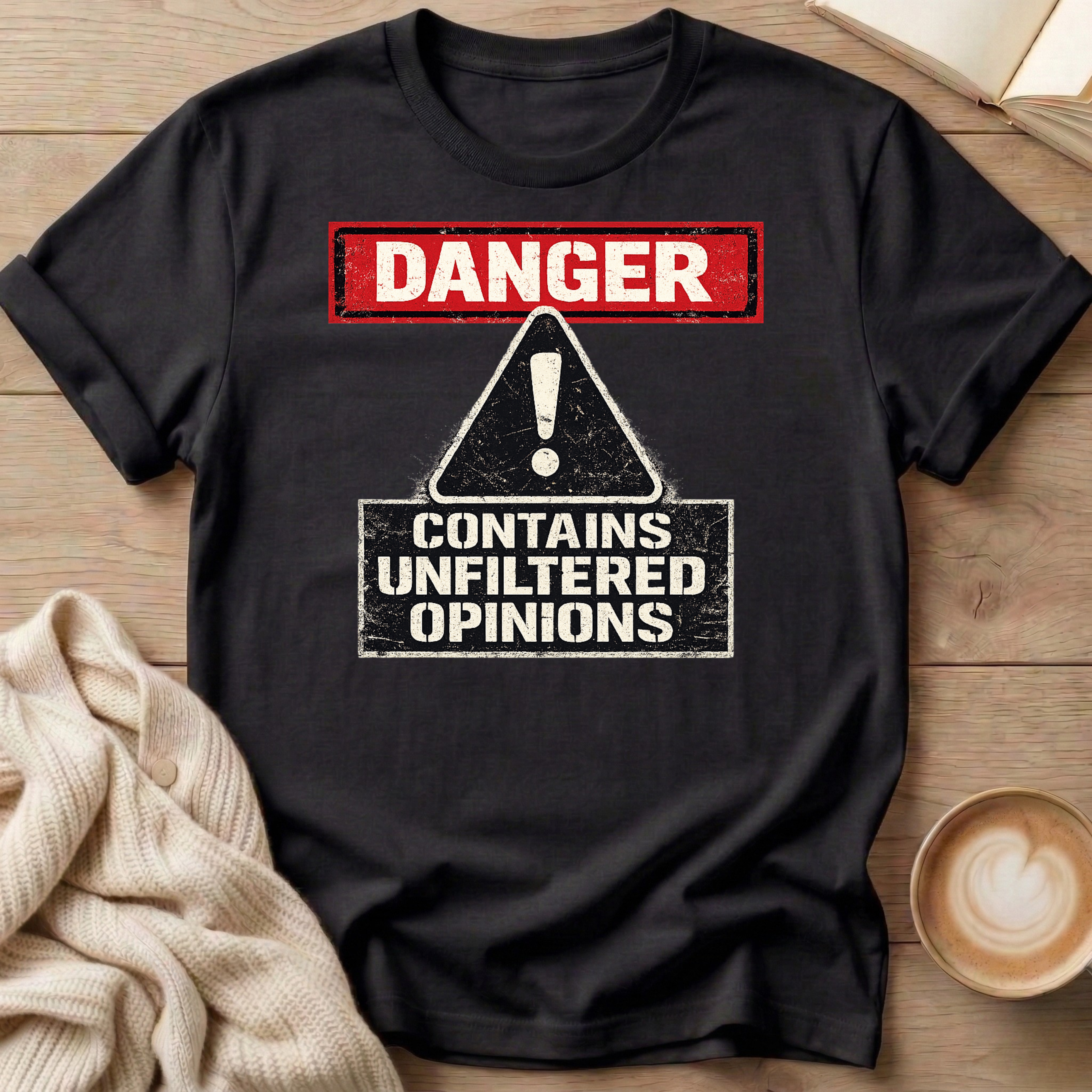 Danger Unfiltered Opinions T-Shirt