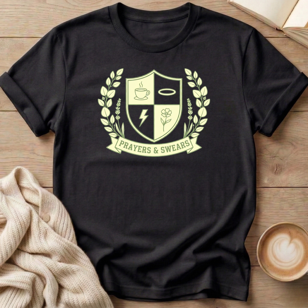 Prayers and Swears Shield T-Shirt