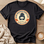 Messy Bun Bare Minimum Moms Club T-Shirt