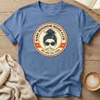Messy Bun Bare Minimum Moms Club T-Shirt