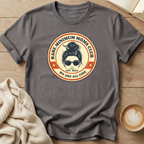 Messy Bun Bare Minimum Moms Club T-Shirt