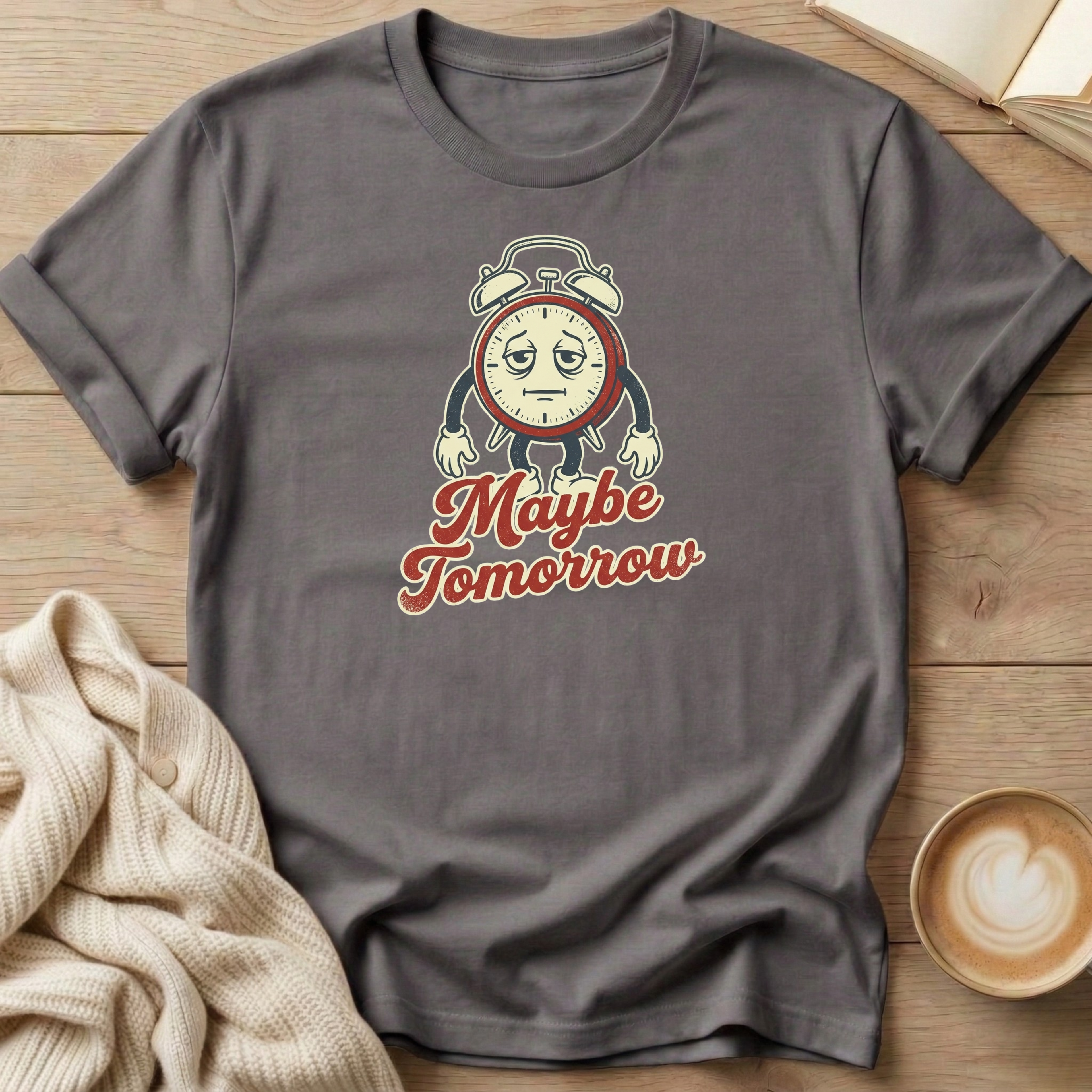 Maybe Tomorrow Clock T-Shirt