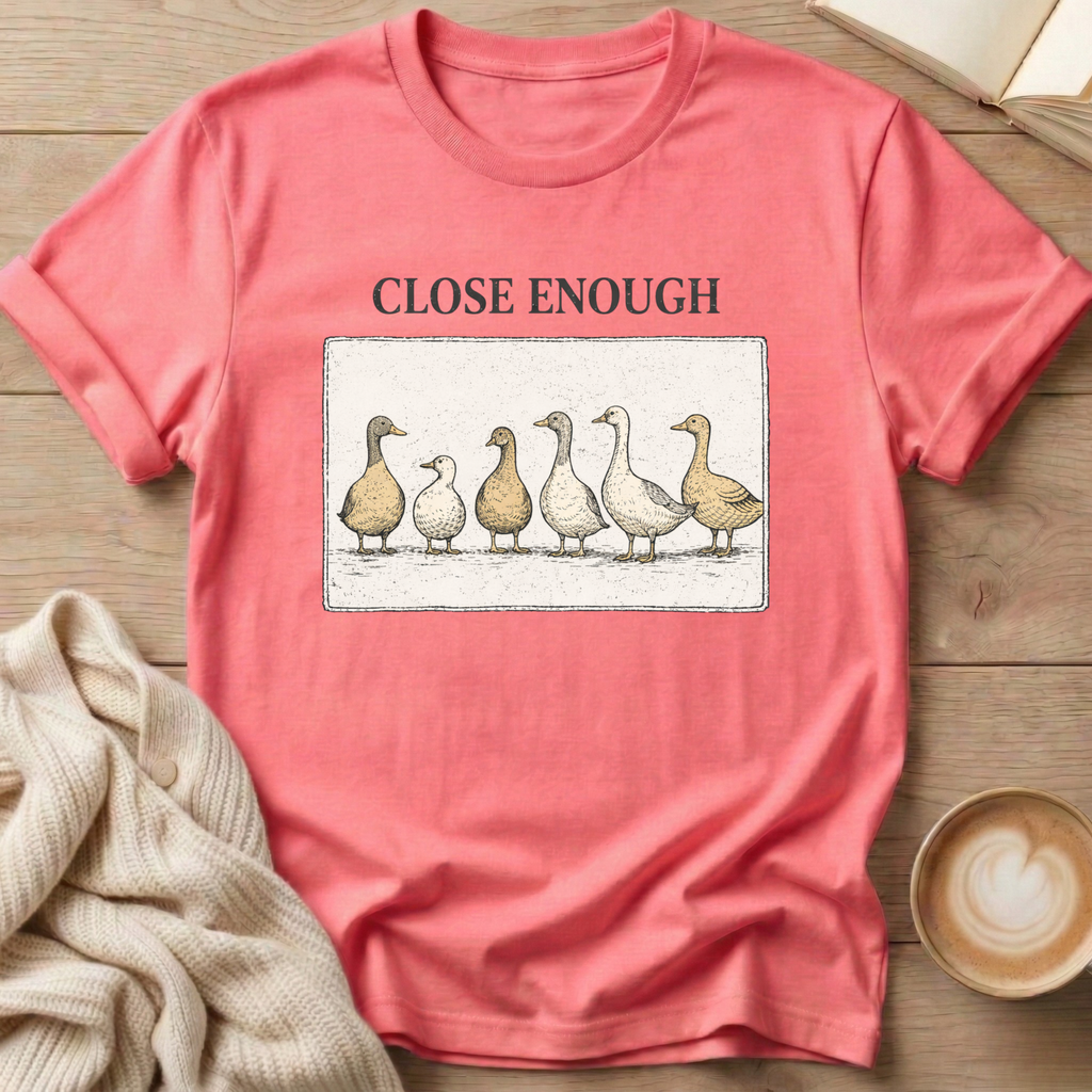 Close Enough Ducks in a Row T-Shirt