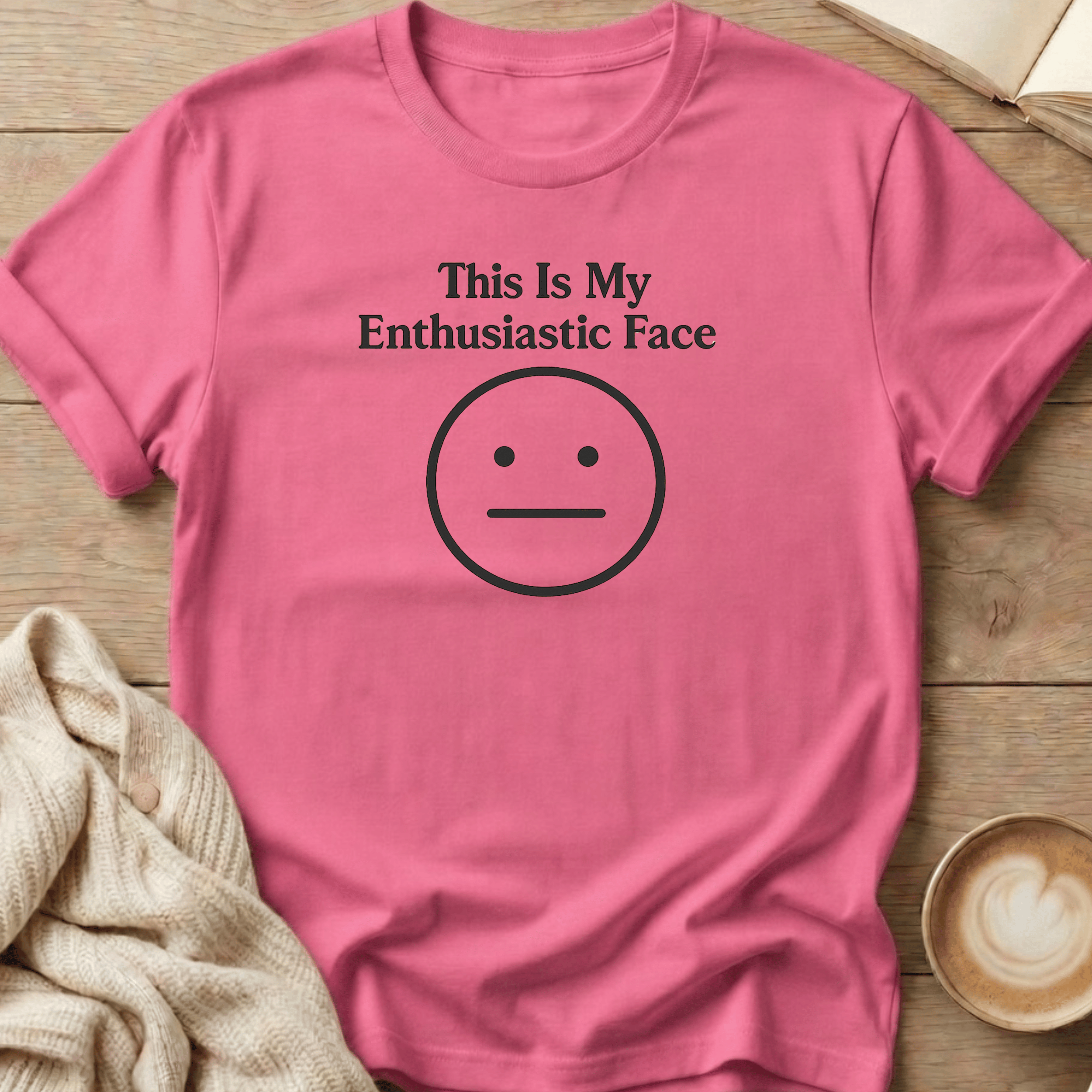 This Is My Enthusiastic Face Emoji T-Shirt