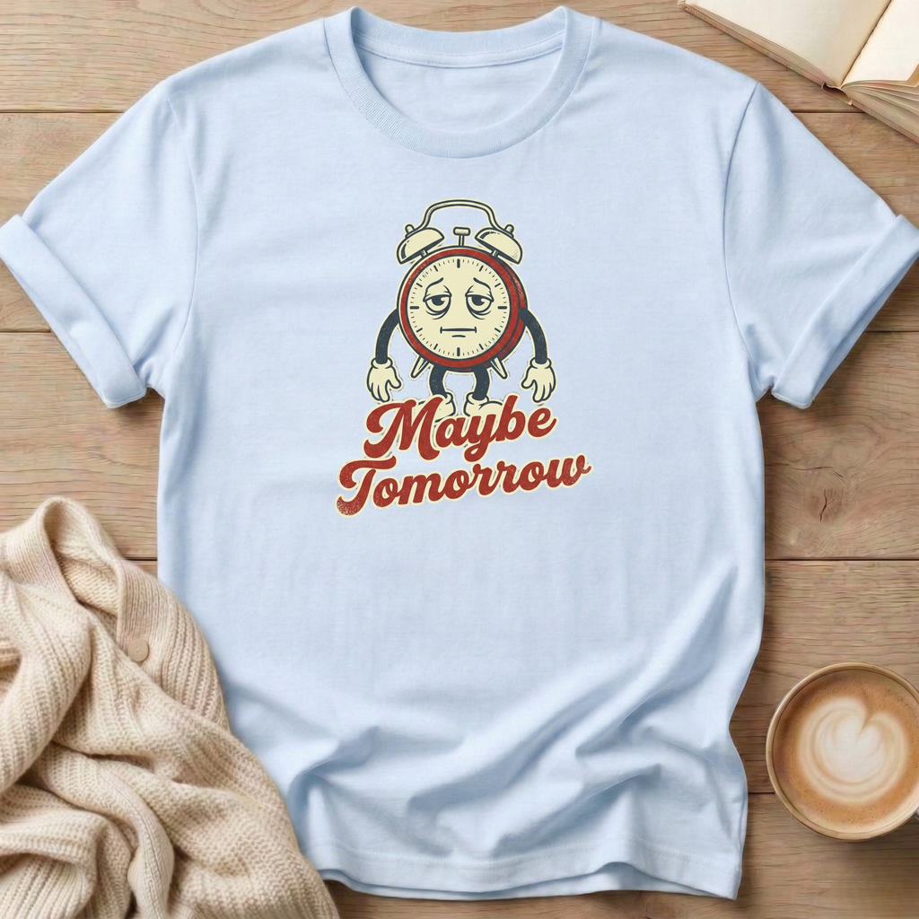 Maybe Tomorrow Clock T-Shirt