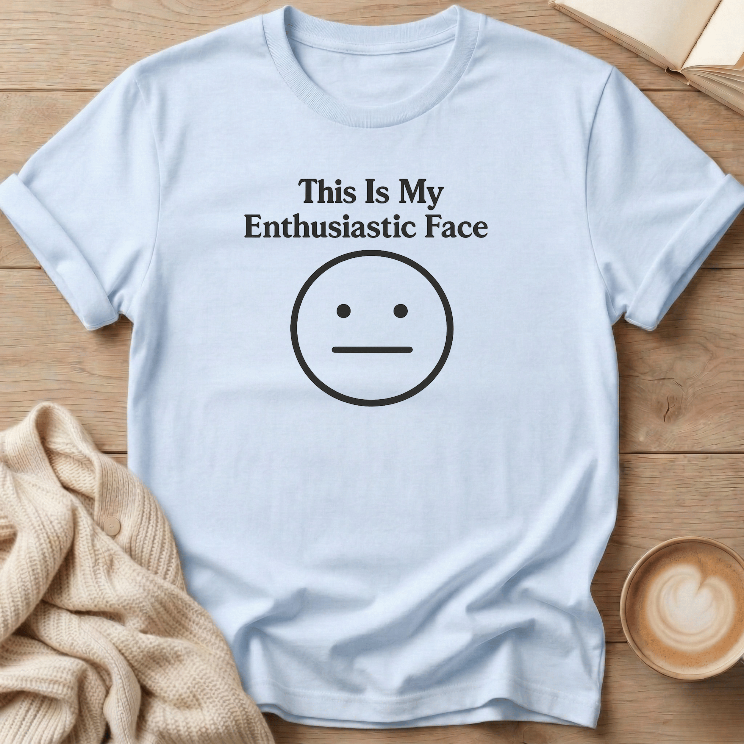 This Is My Enthusiastic Face Emoji T-Shirt