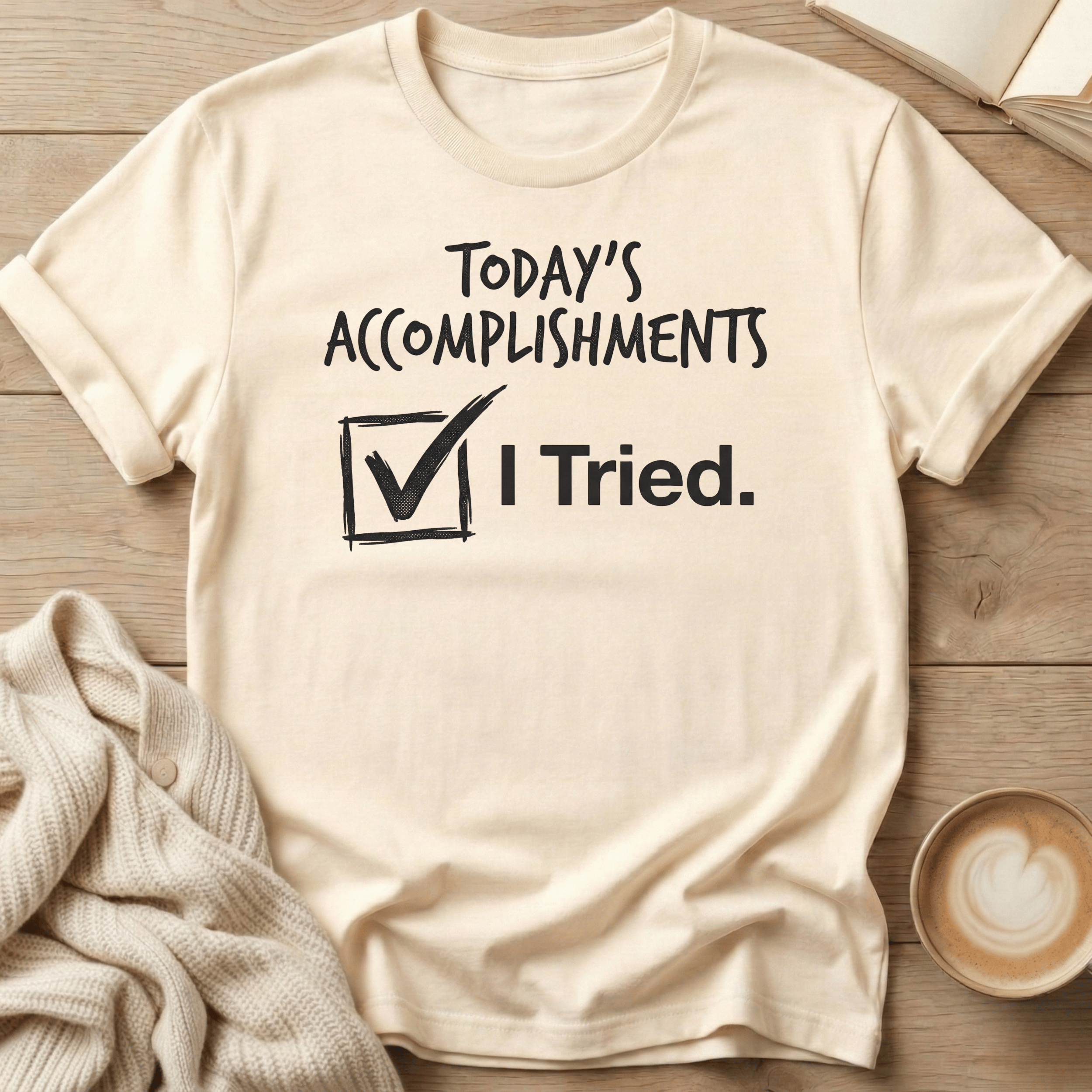 Today's Accomplishments: I Tried T-Shirt