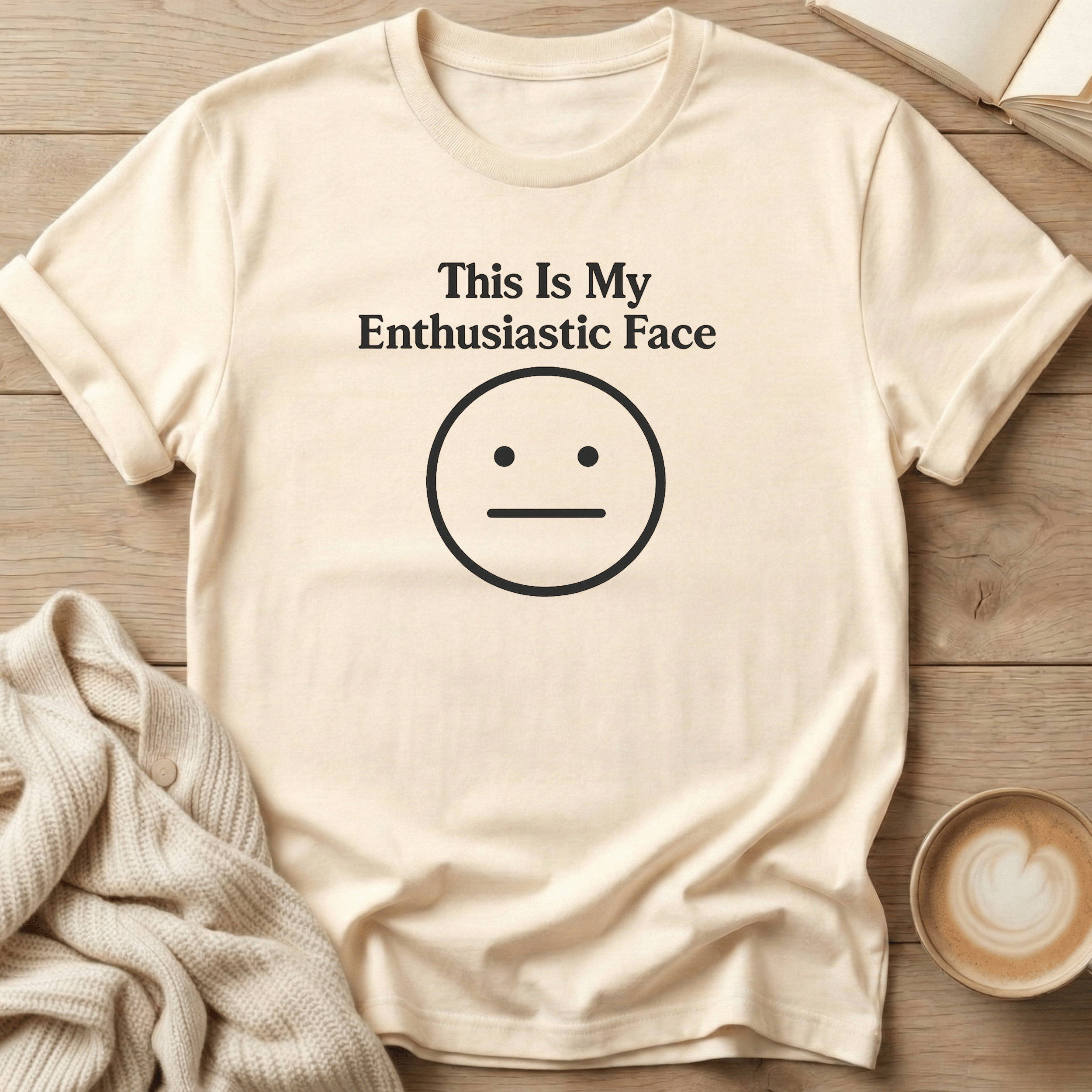This Is My Enthusiastic Face Emoji T-Shirt