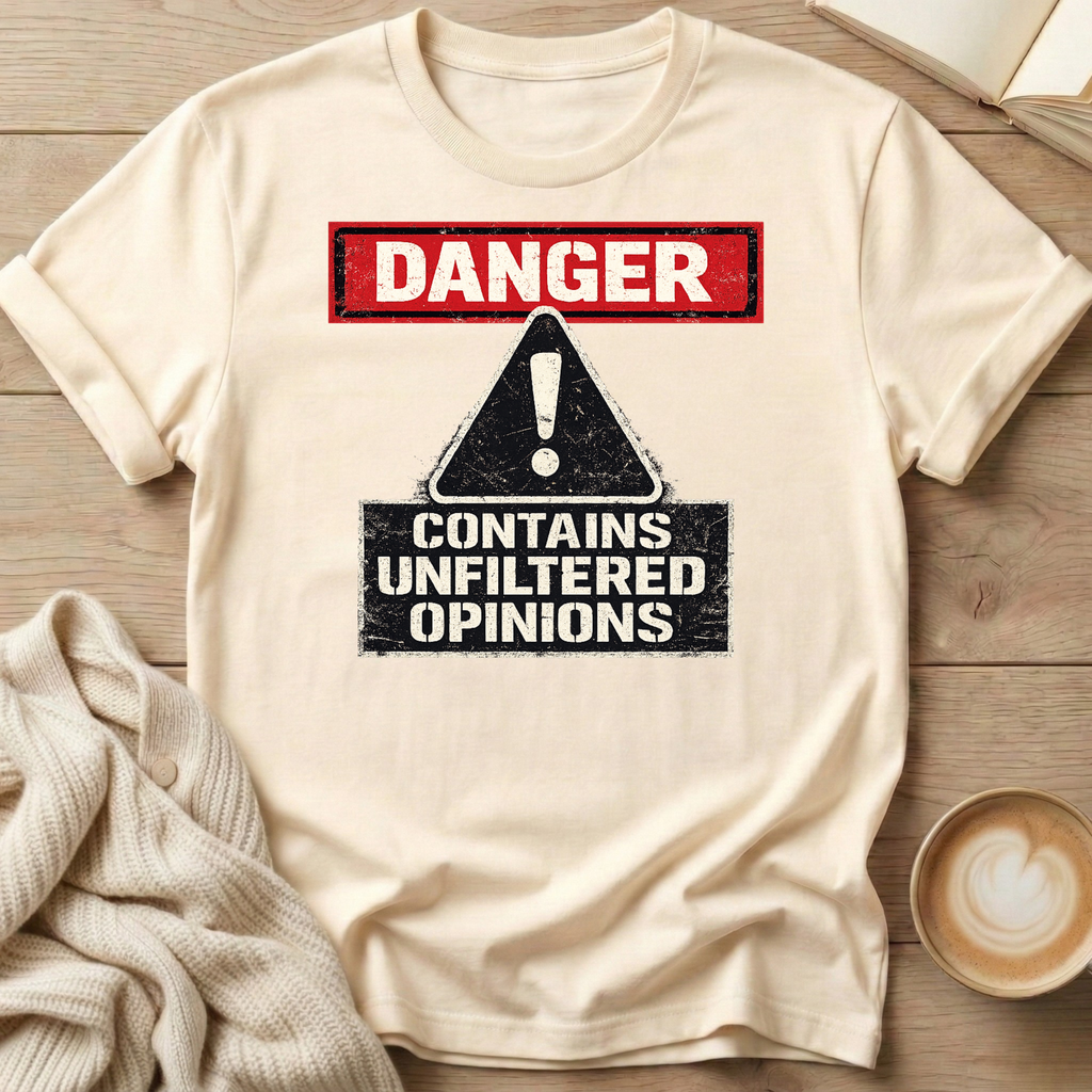 Danger Unfiltered Opinions T-Shirt