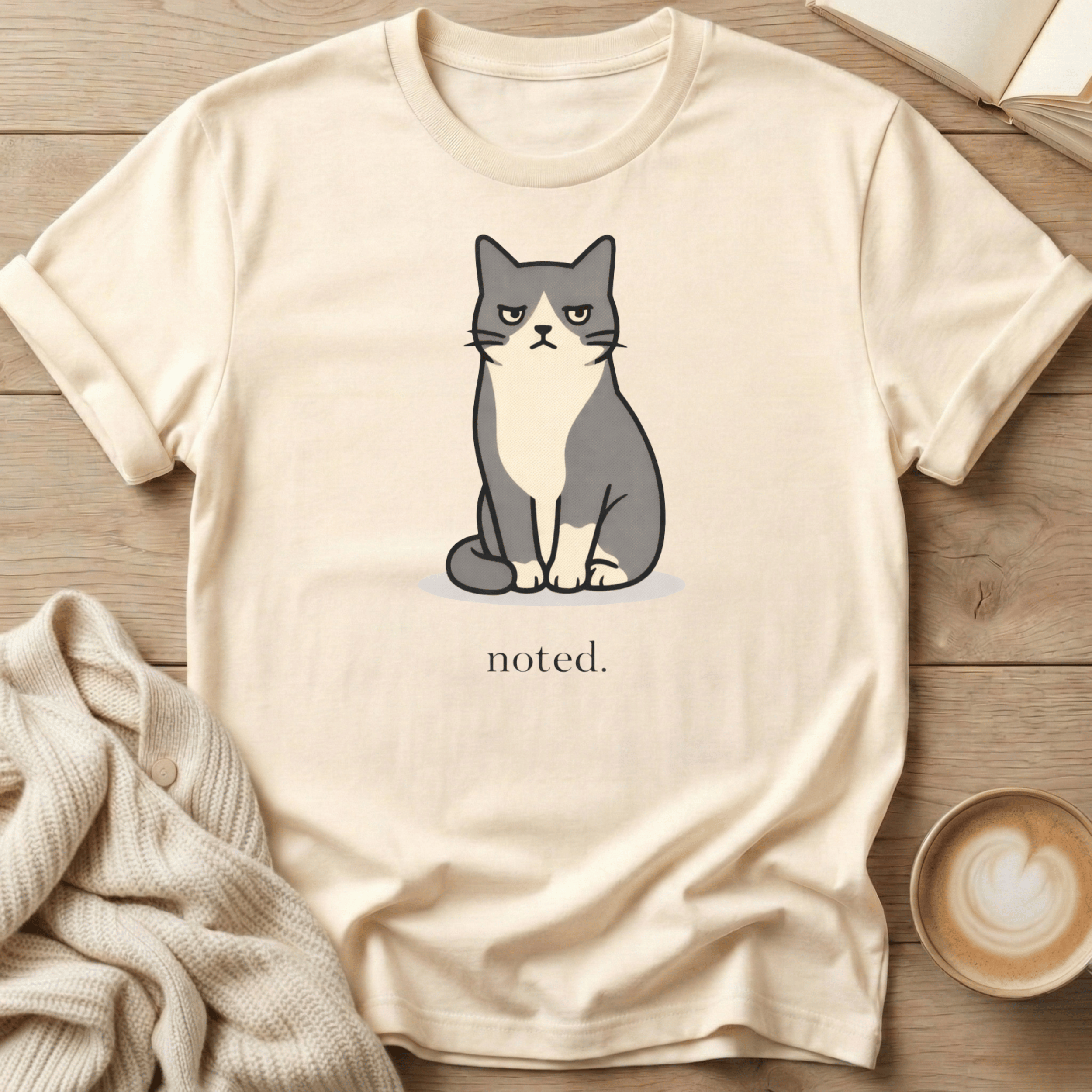 Noted — Cute Grumpy Cat T-Shirt