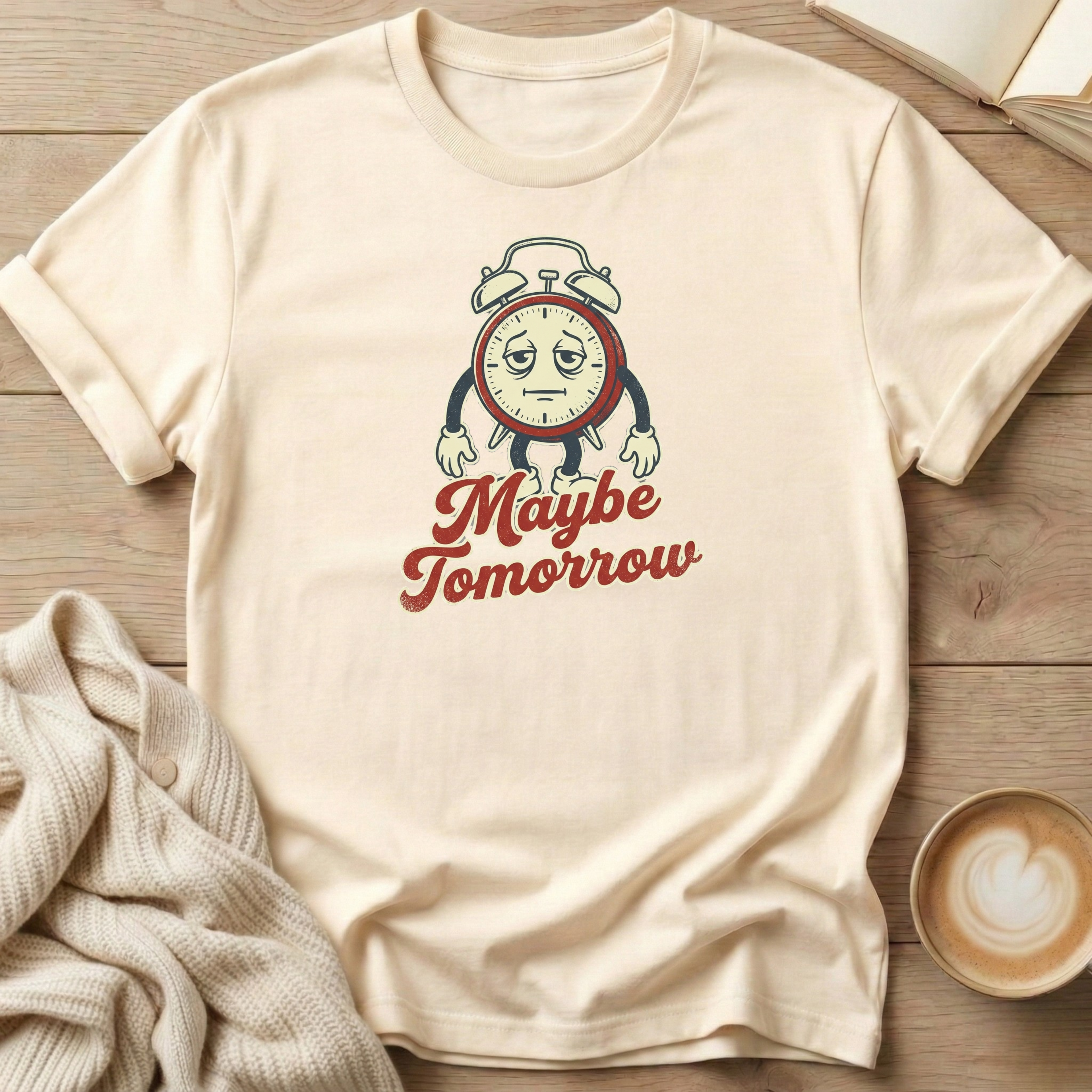 Maybe Tomorrow Clock T-Shirt