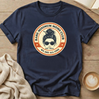 Messy Bun Bare Minimum Moms Club T-Shirt