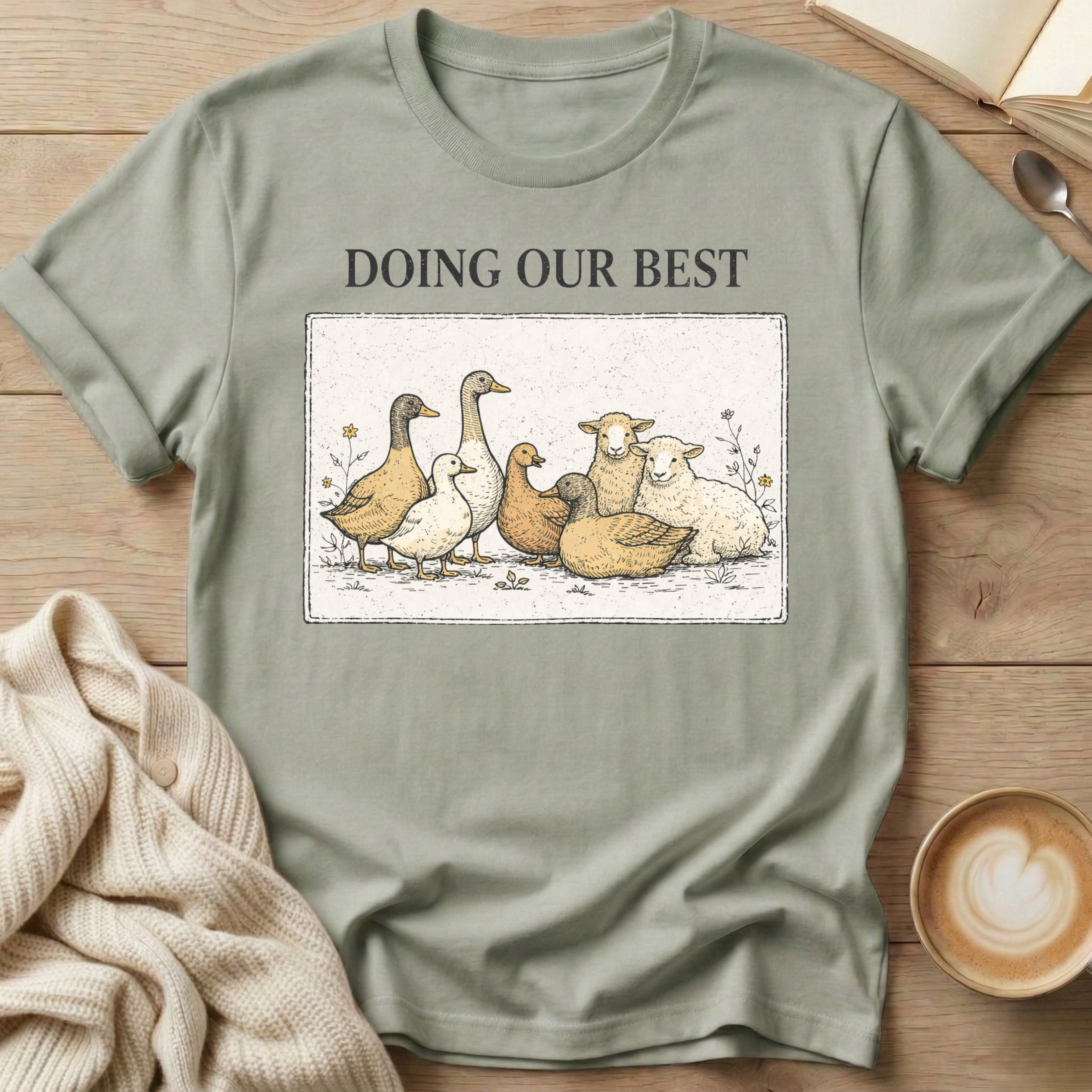 Lambs and Ducks in a Row T-Shirt