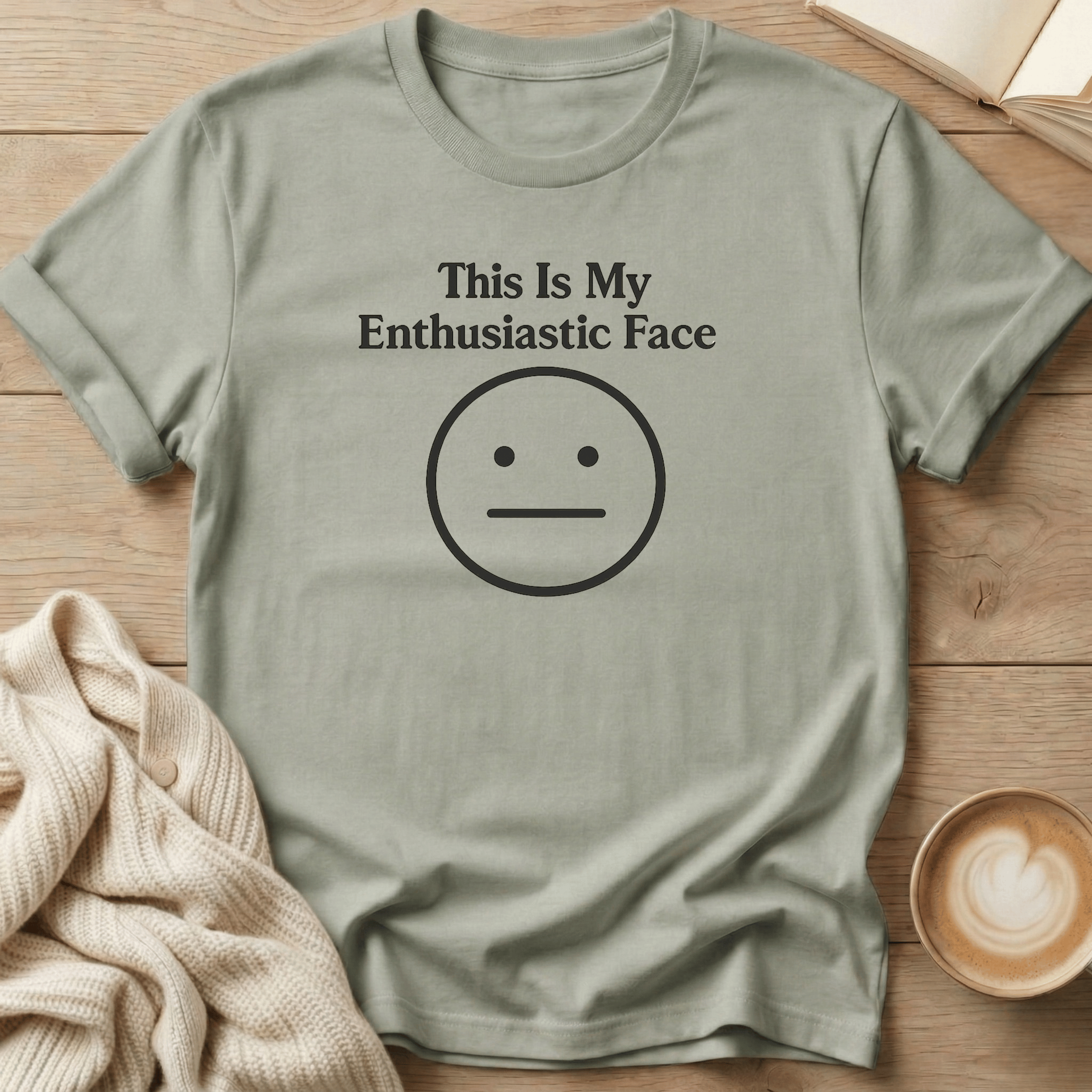 This Is My Enthusiastic Face Emoji T-Shirt