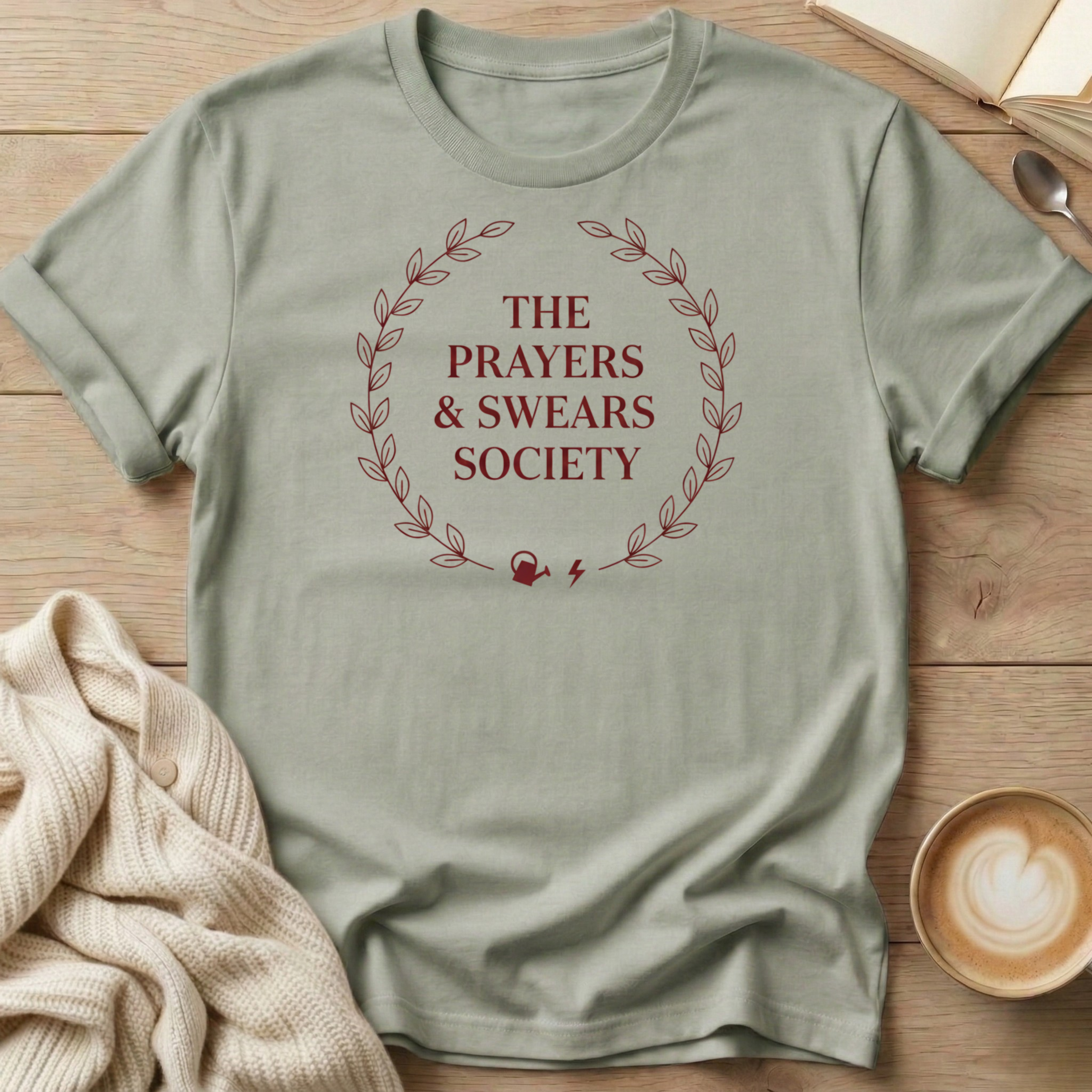 Prayers & Swears Wreath T-Shirt