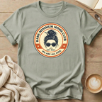 Messy Bun Bare Minimum Moms Club T-Shirt