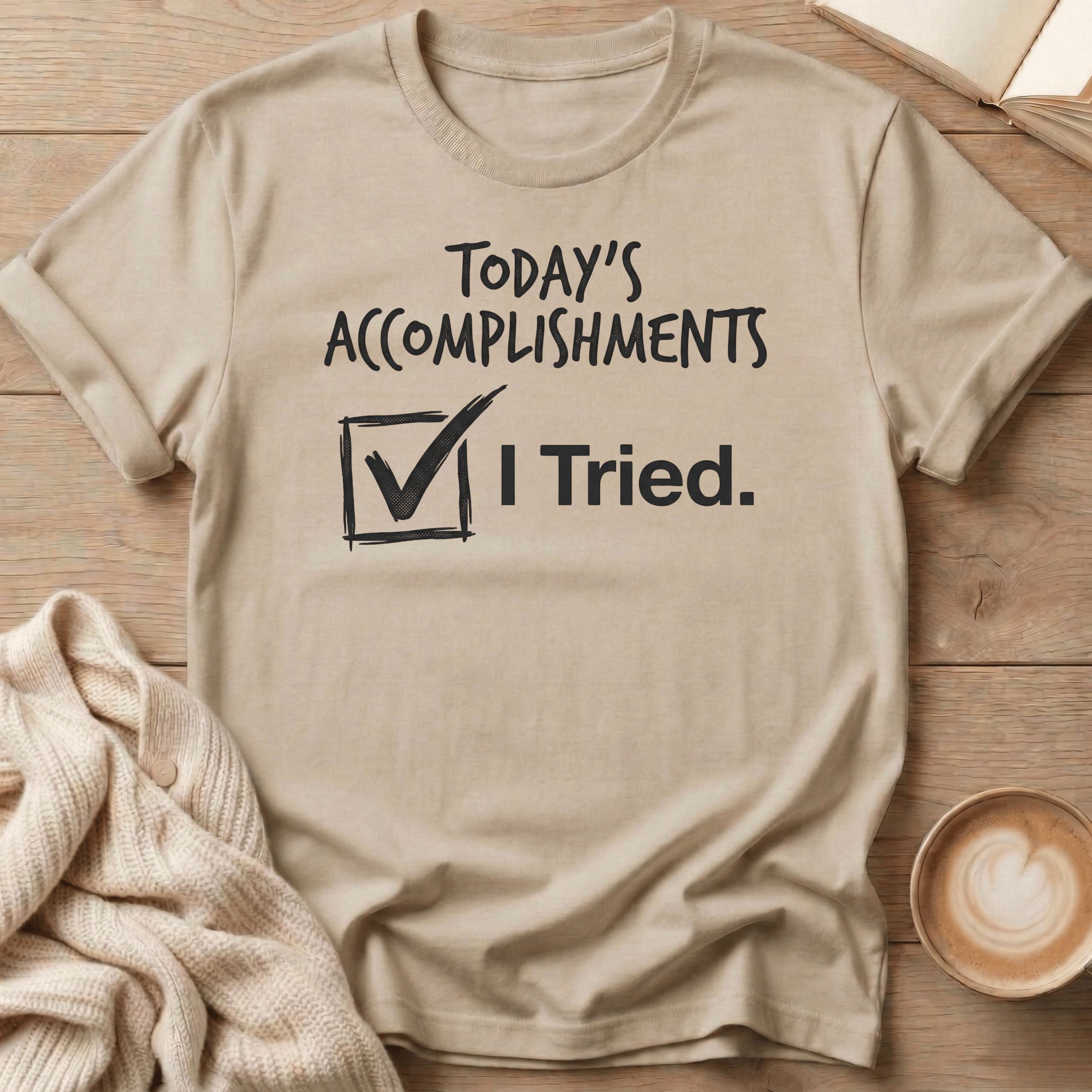 Today's Accomplishments: I Tried T-Shirt