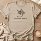 Flower Mug Bare Minimum Moms Club T-Shirt