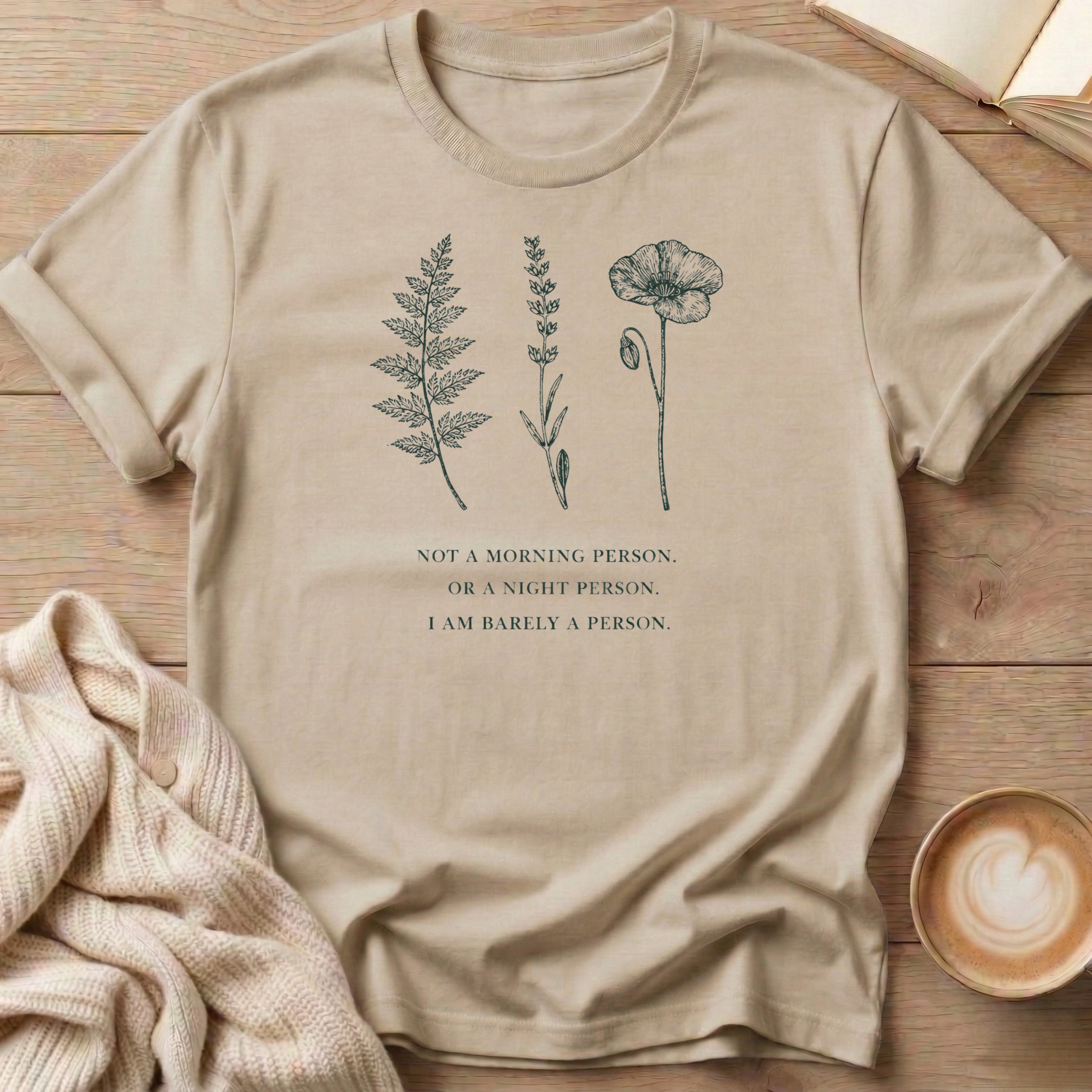 Botanical Barely a Person T-Shirt