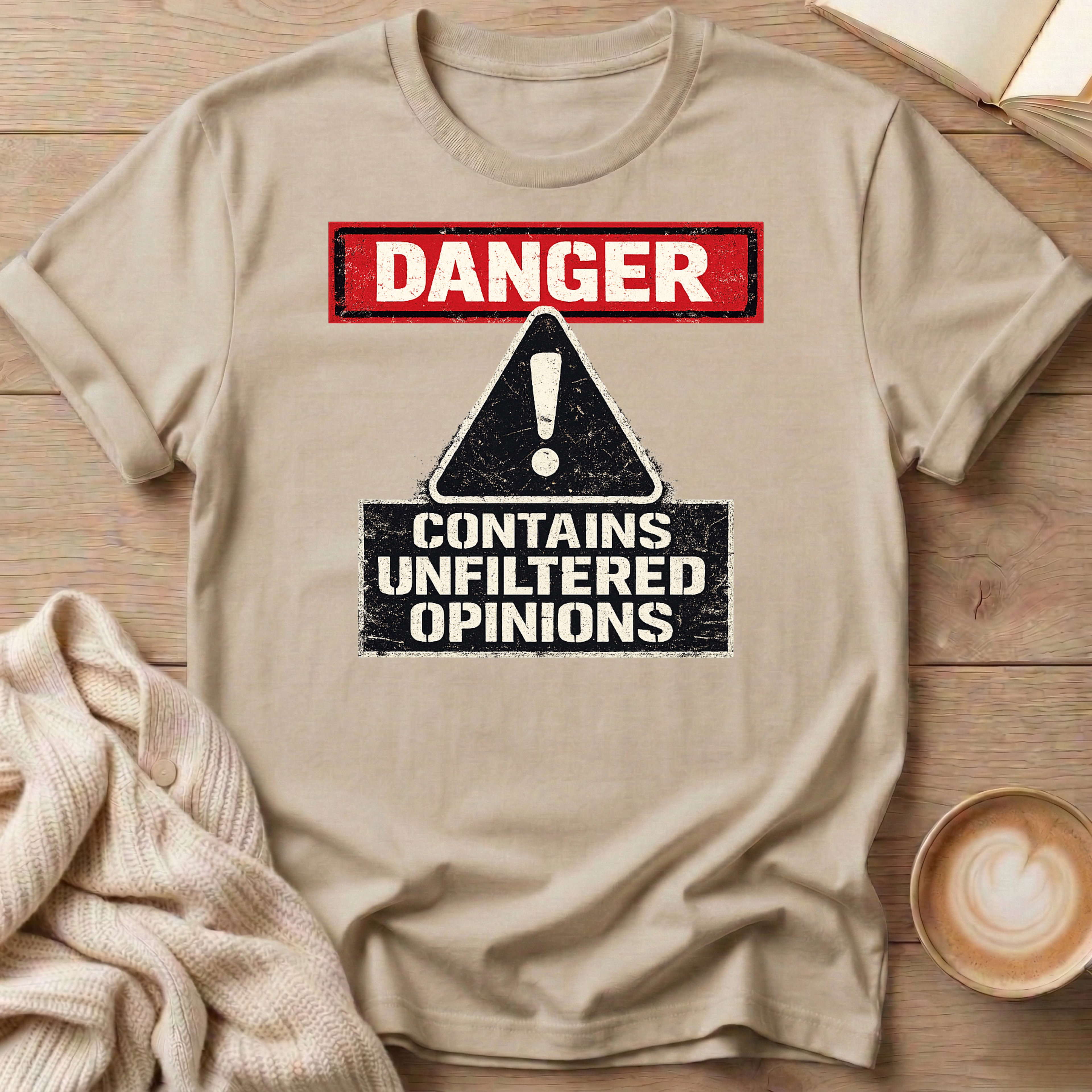 Danger Unfiltered Opinions T-Shirt